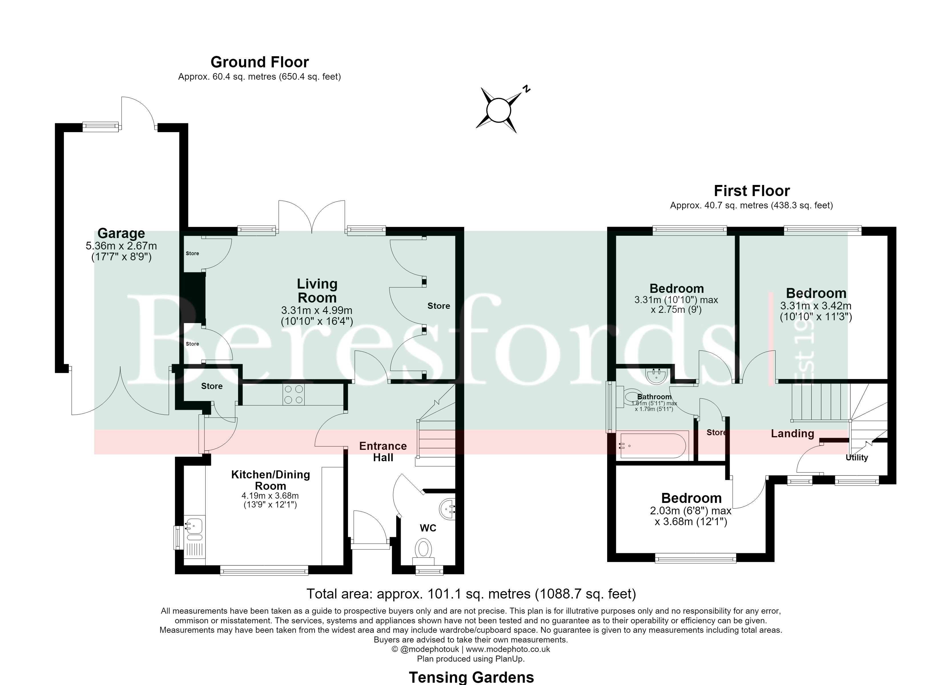 5, Tensing Gardens, Essex floorplan