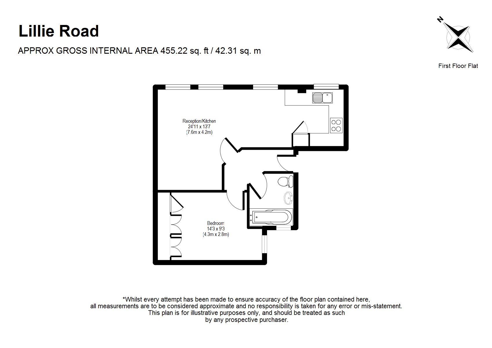 1 Bedrooms Flat to rent in Lillie Road, Fulham SW6