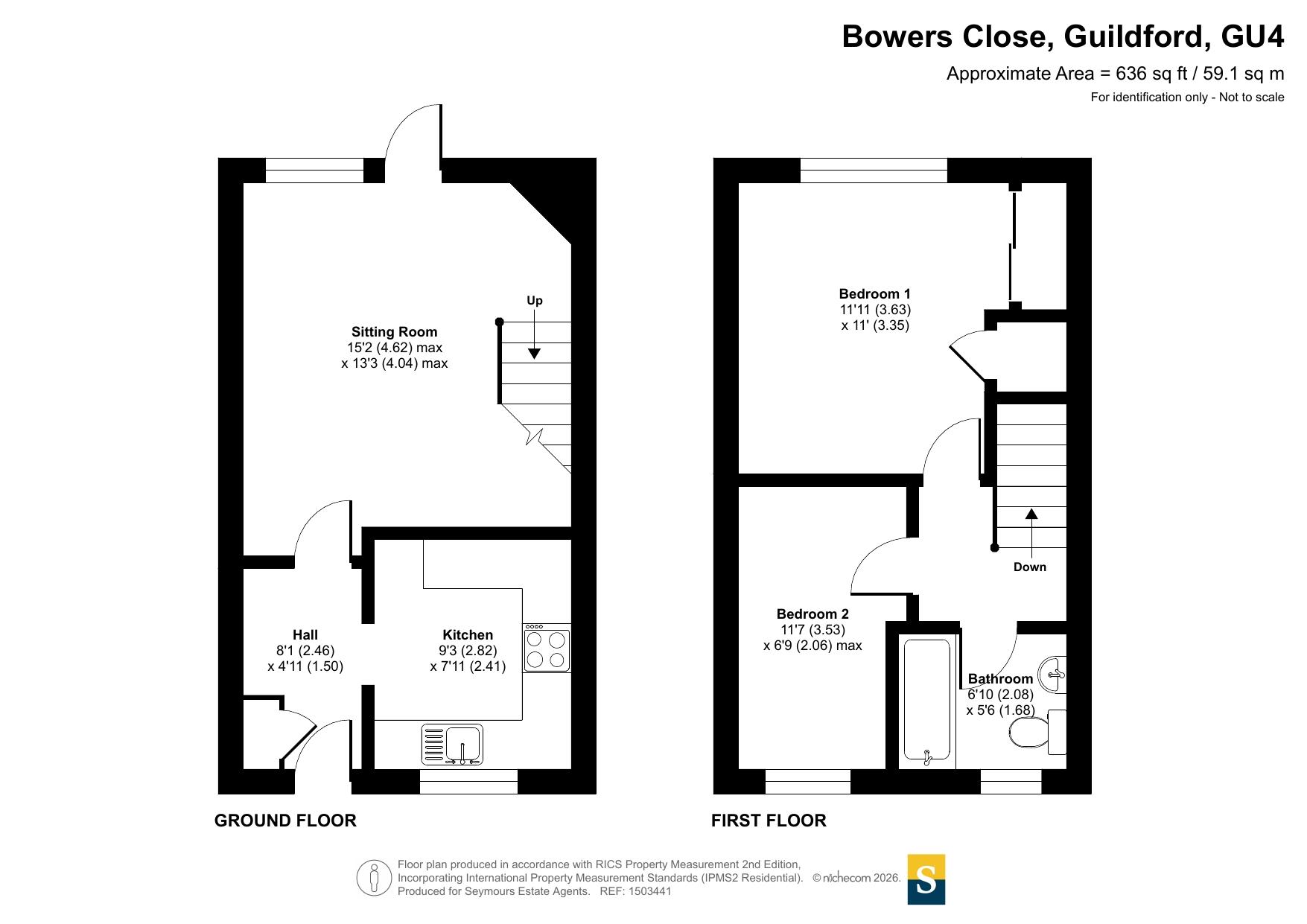 14, Bowers Close, Guildford floorplan