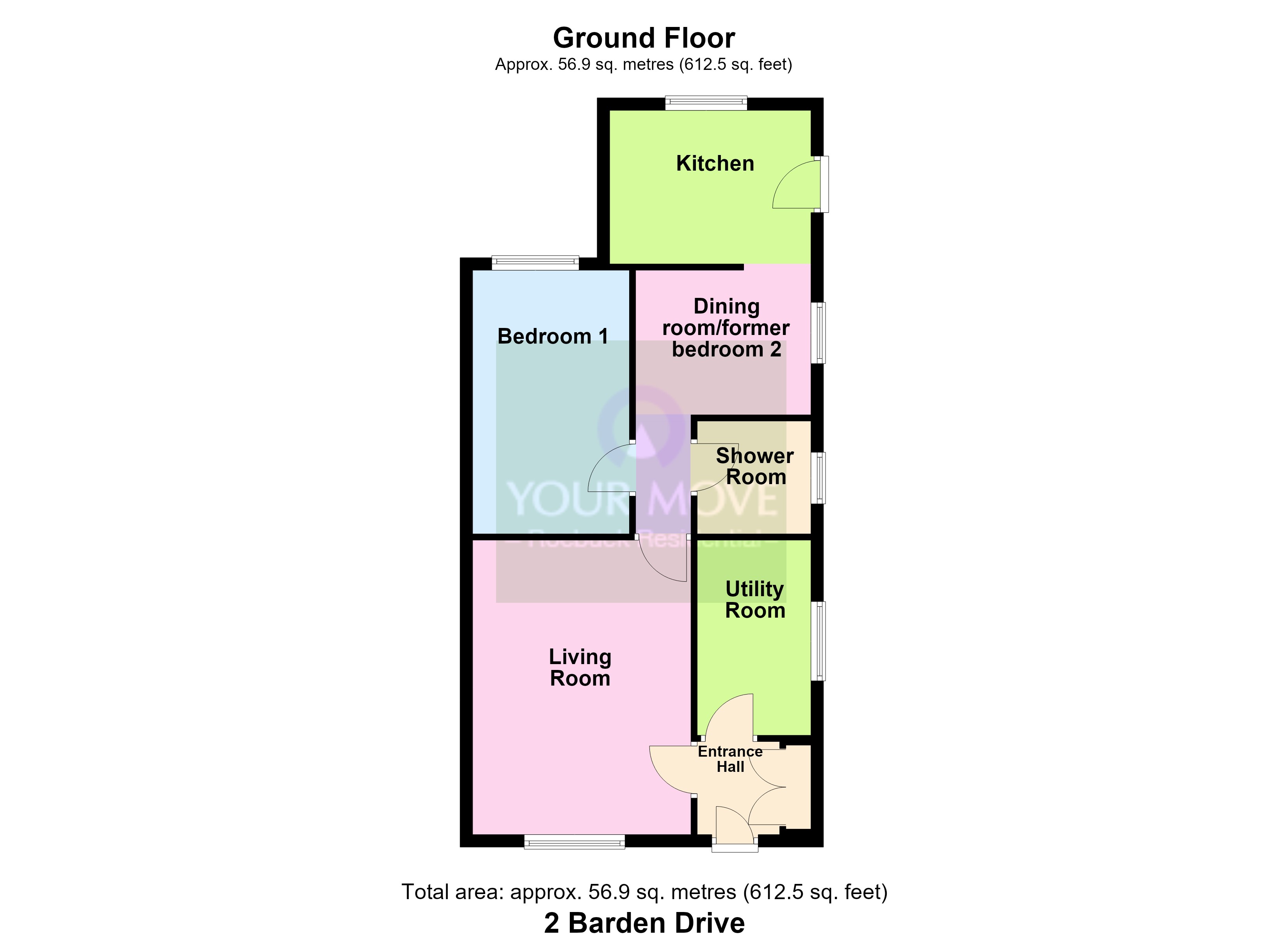 2, Barden Drive, West Yorkshire floorplan
