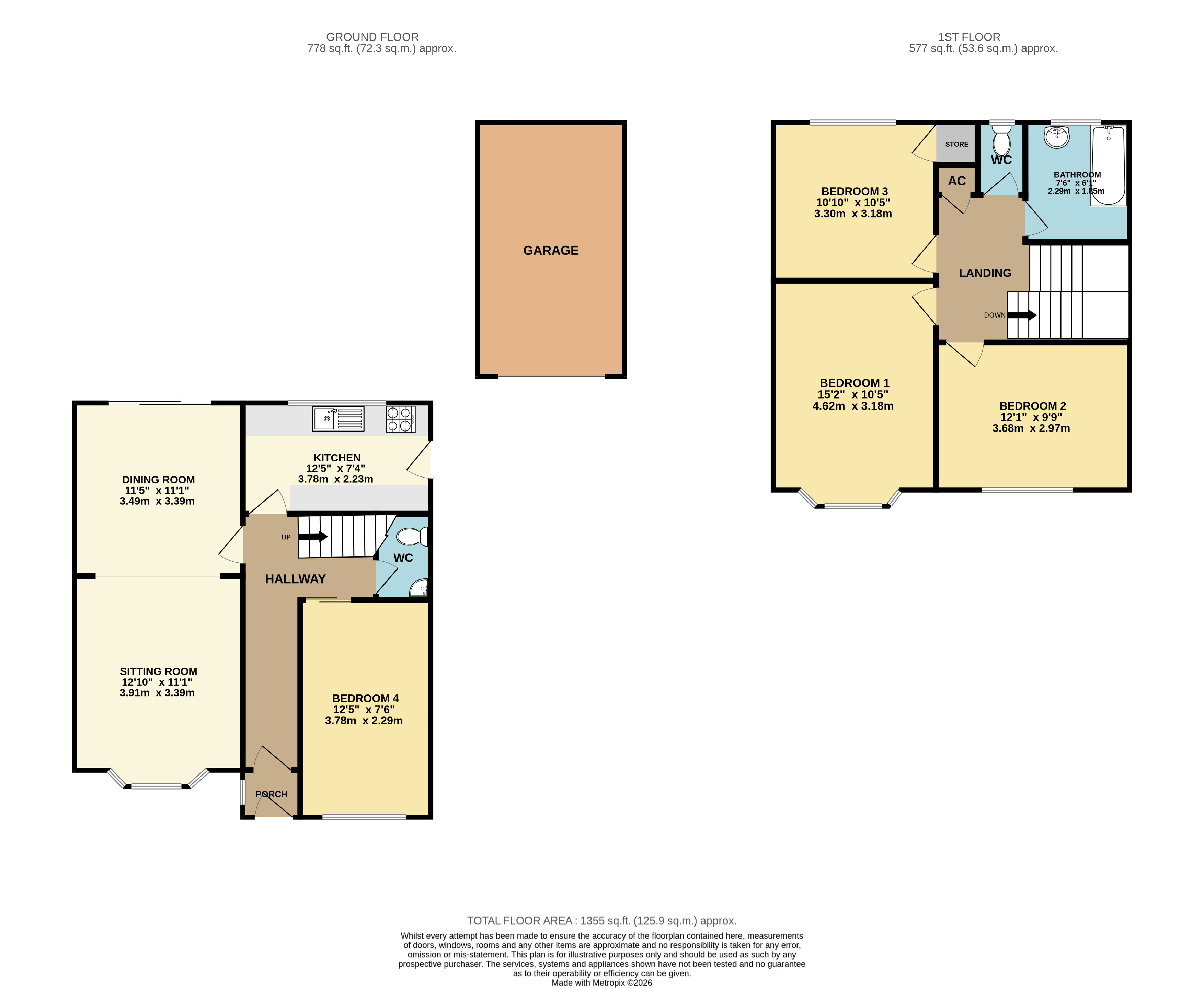 18, Ravenbank Road, Bedfordshire floorplan