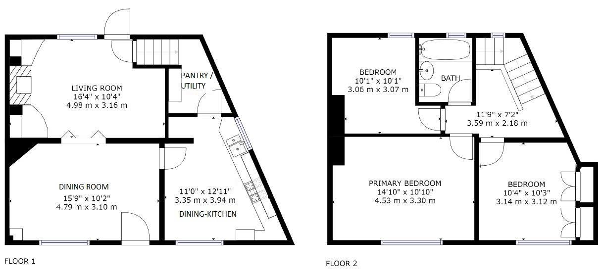 61, Russell Street, Skipton floorplan