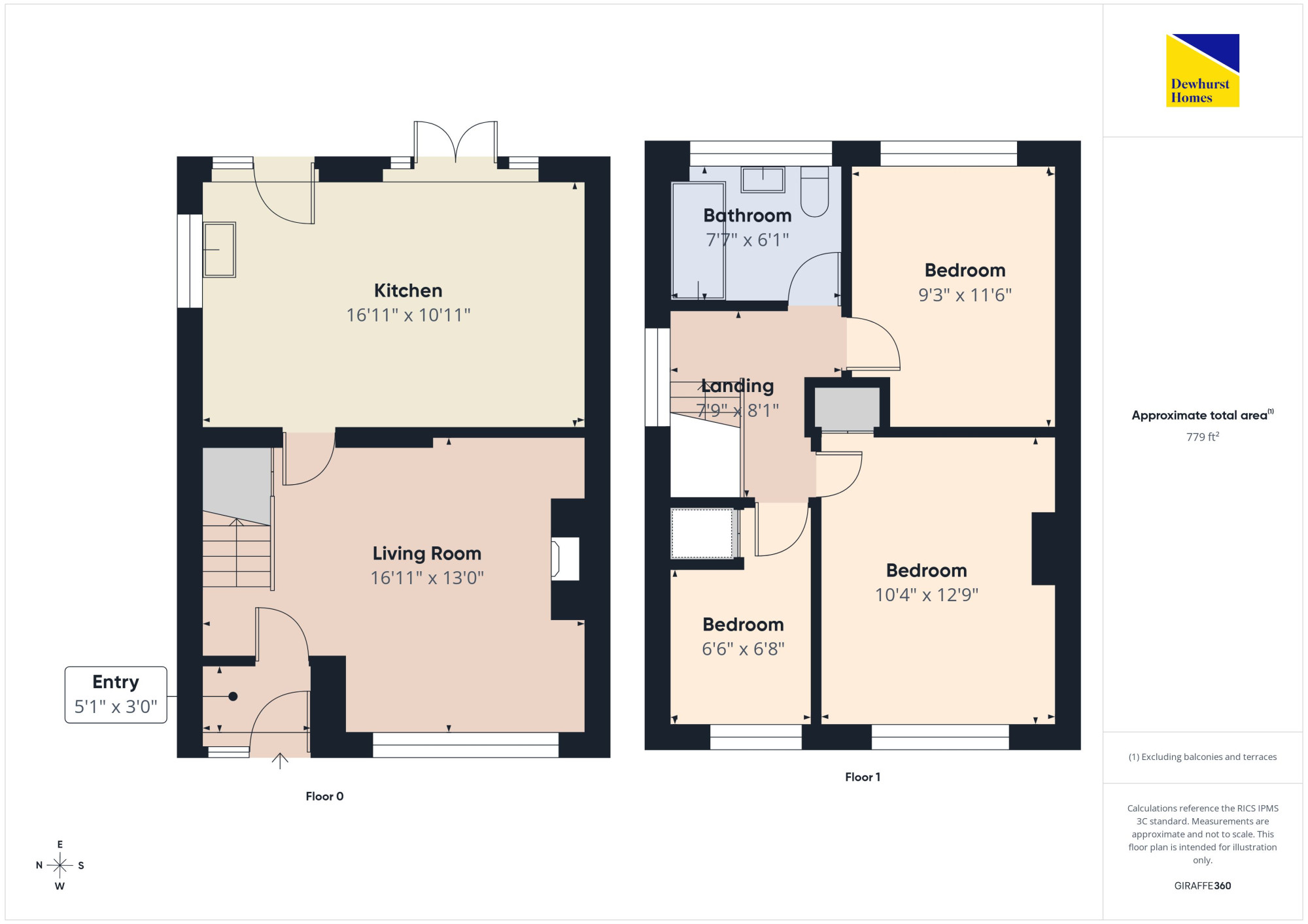 13, Chestnut Avenue, Preston floorplan