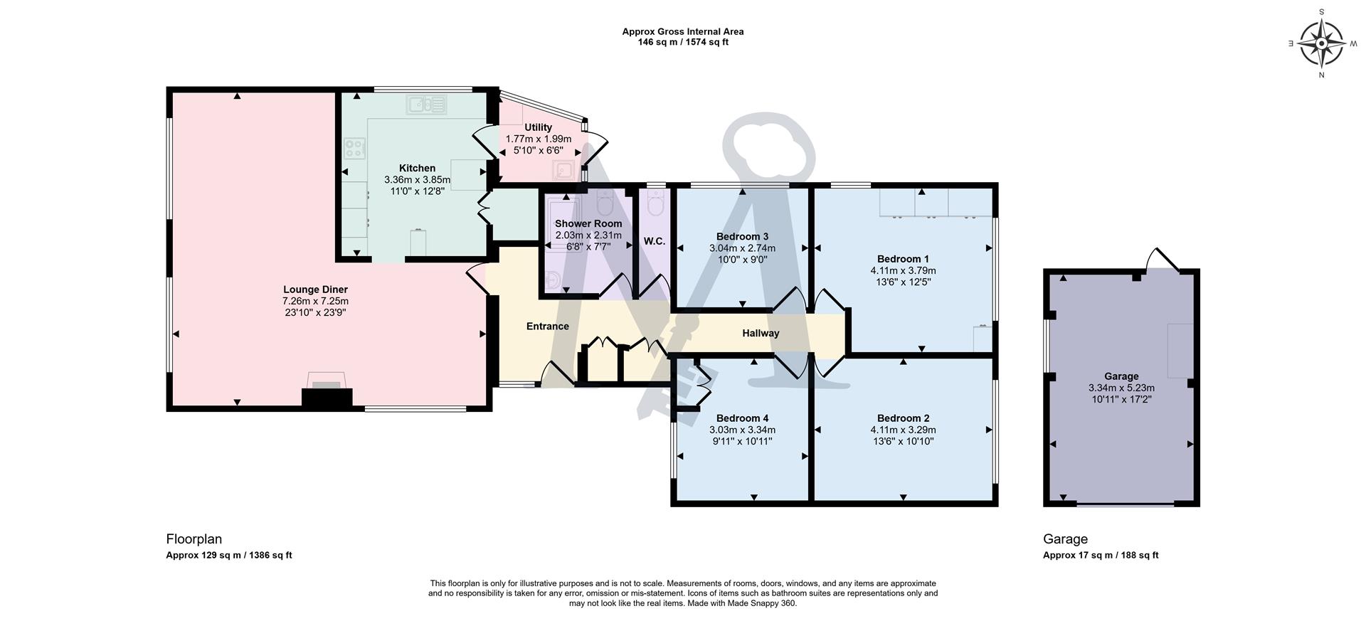 18, Spring Lane, Coalville floorplan