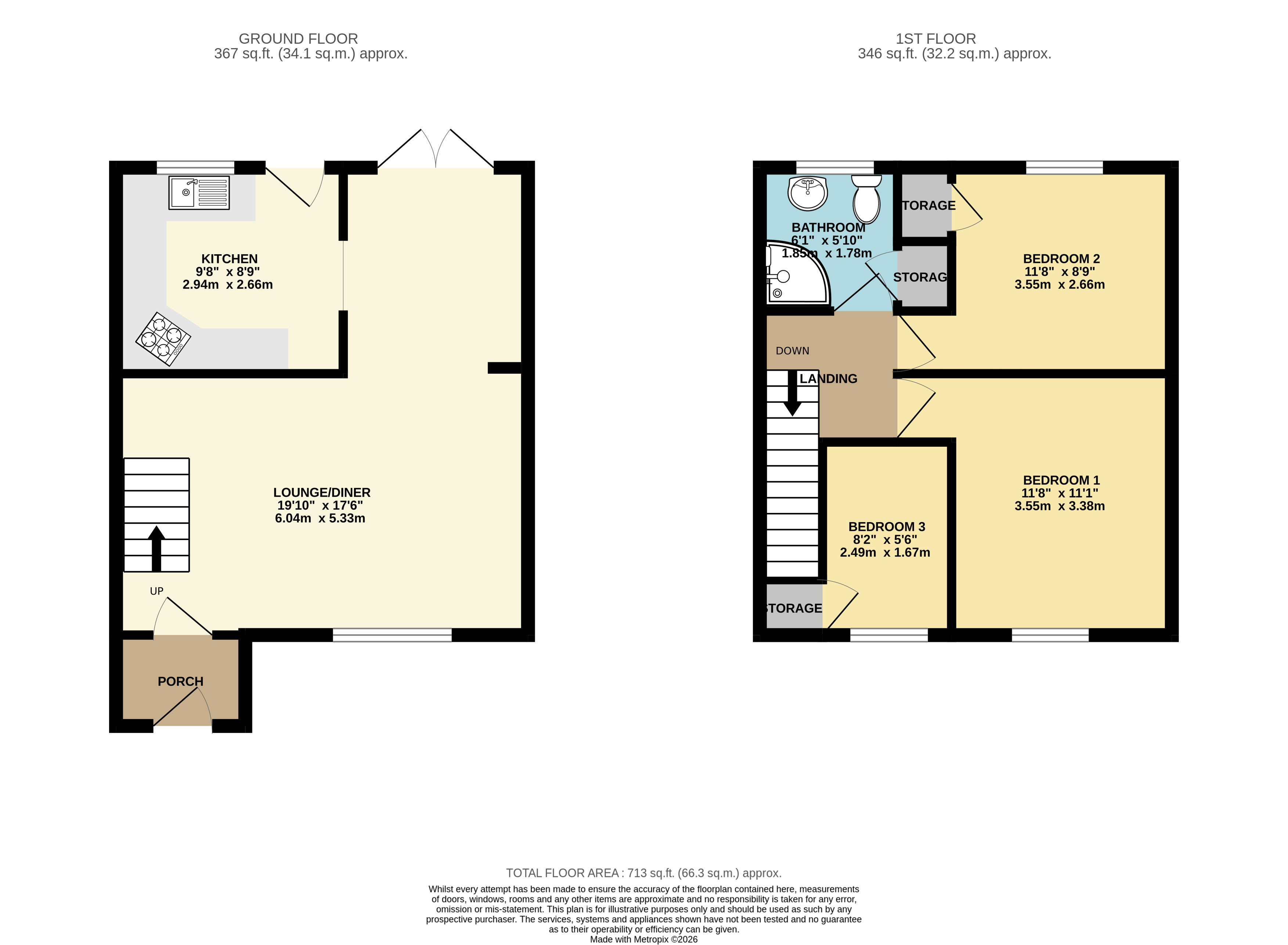 3, Keightley Walk, Leicester floorplan