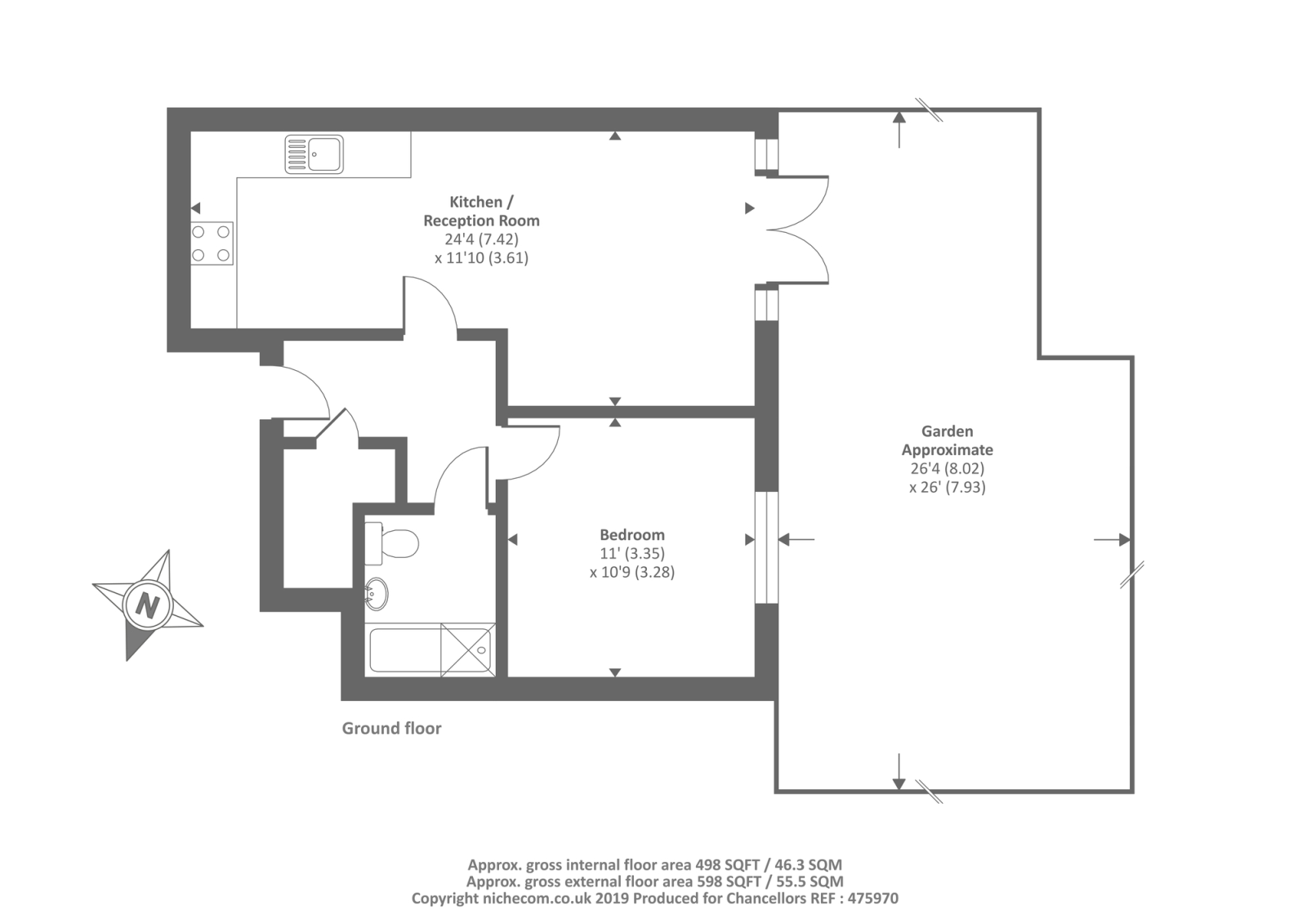 1 Bedrooms Flat to rent in Great North Road, New Barnet EN5