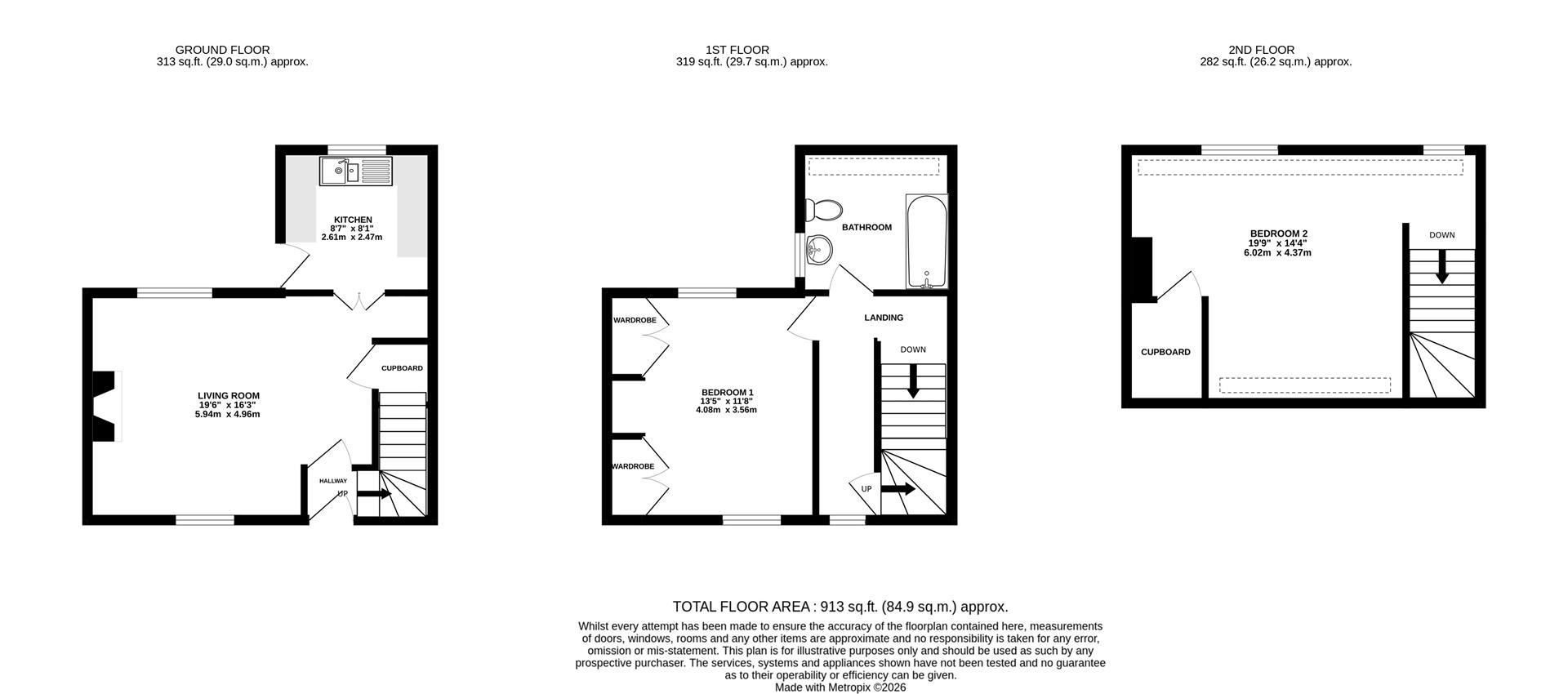 4 Mill Row Cottages, Ryeford Road South, Ryeford floorplan