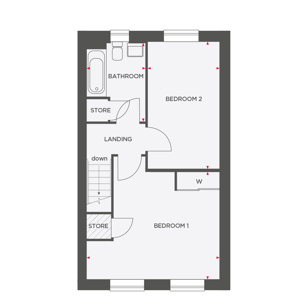Plot 67, The Hemlock - Mead Fields, 27, Plot 67, The Hemlock, Somerset floorplan