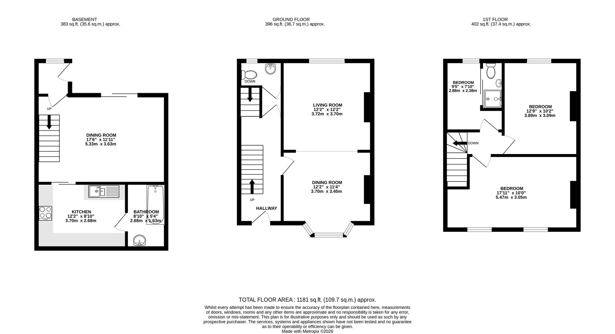 66 Duke Street, Abertillery floorplan