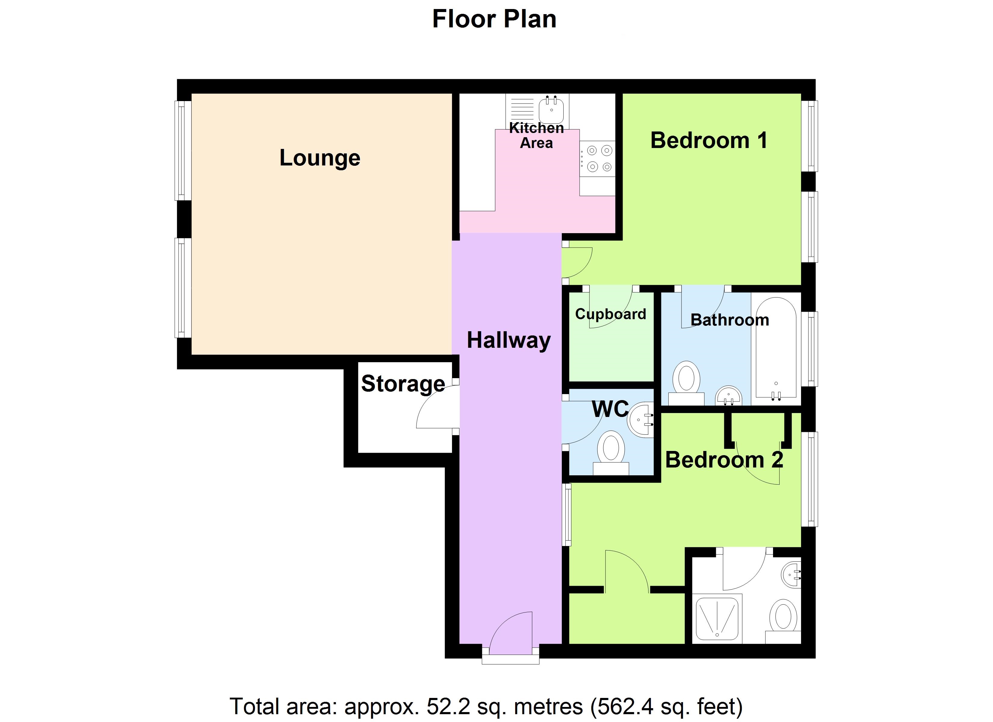2 Bedrooms Flat to rent in Hollowstone, Nottingham NG1