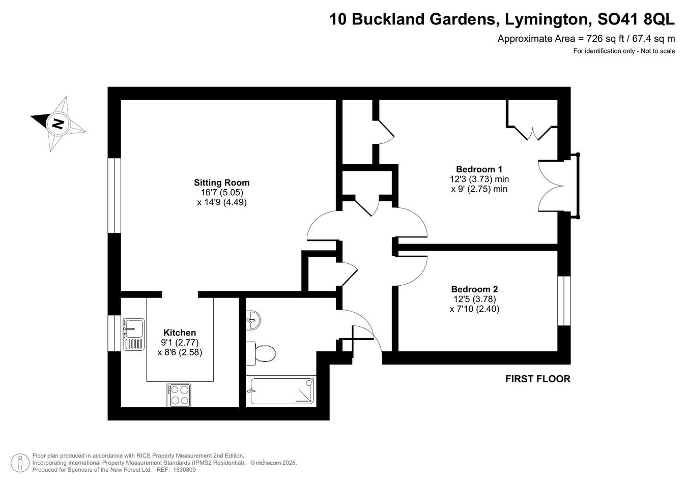 Buckland Gardens, Lymington floorplan