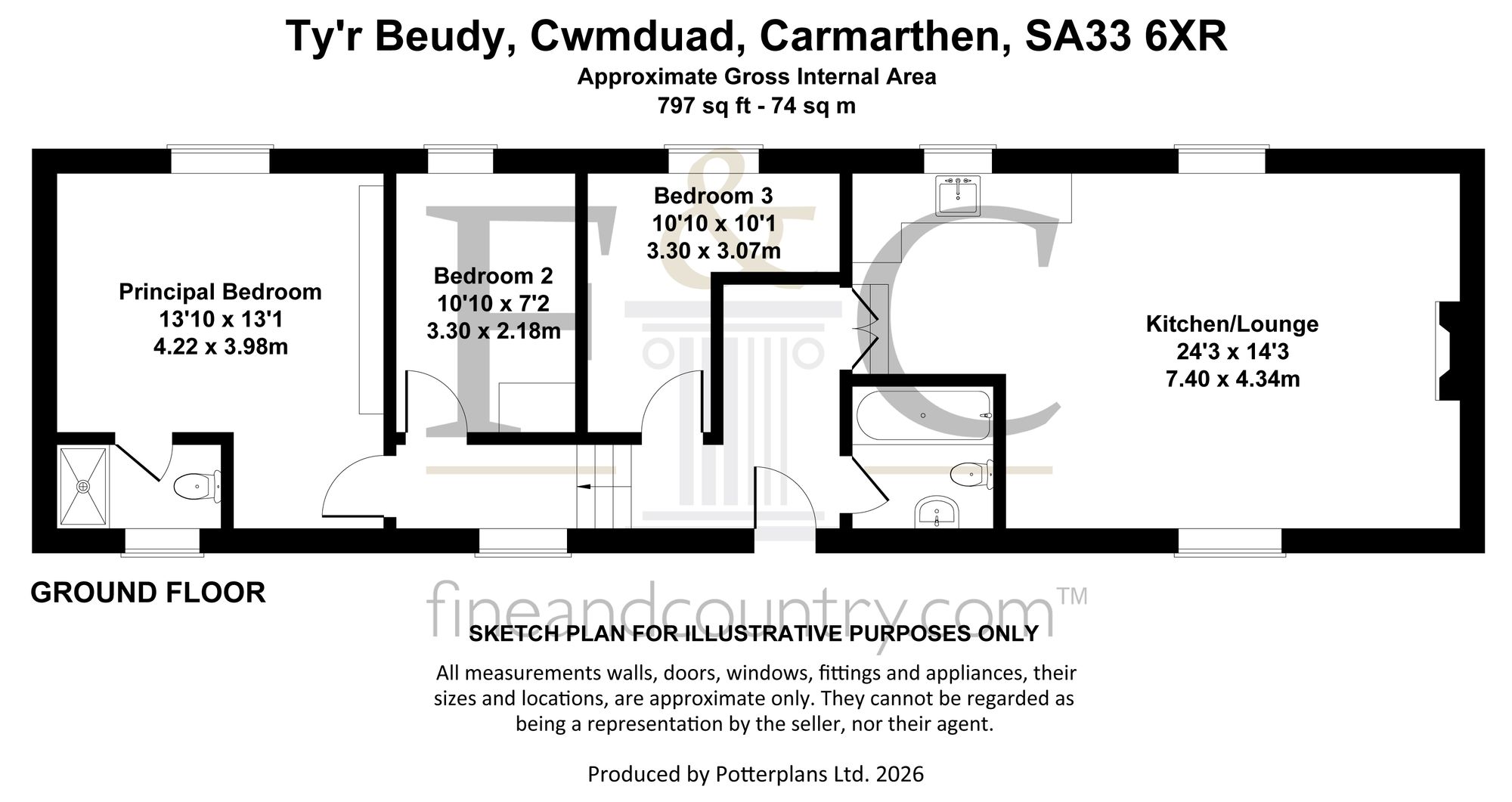 Nantclawdd Isaf, Carmarthen floorplan