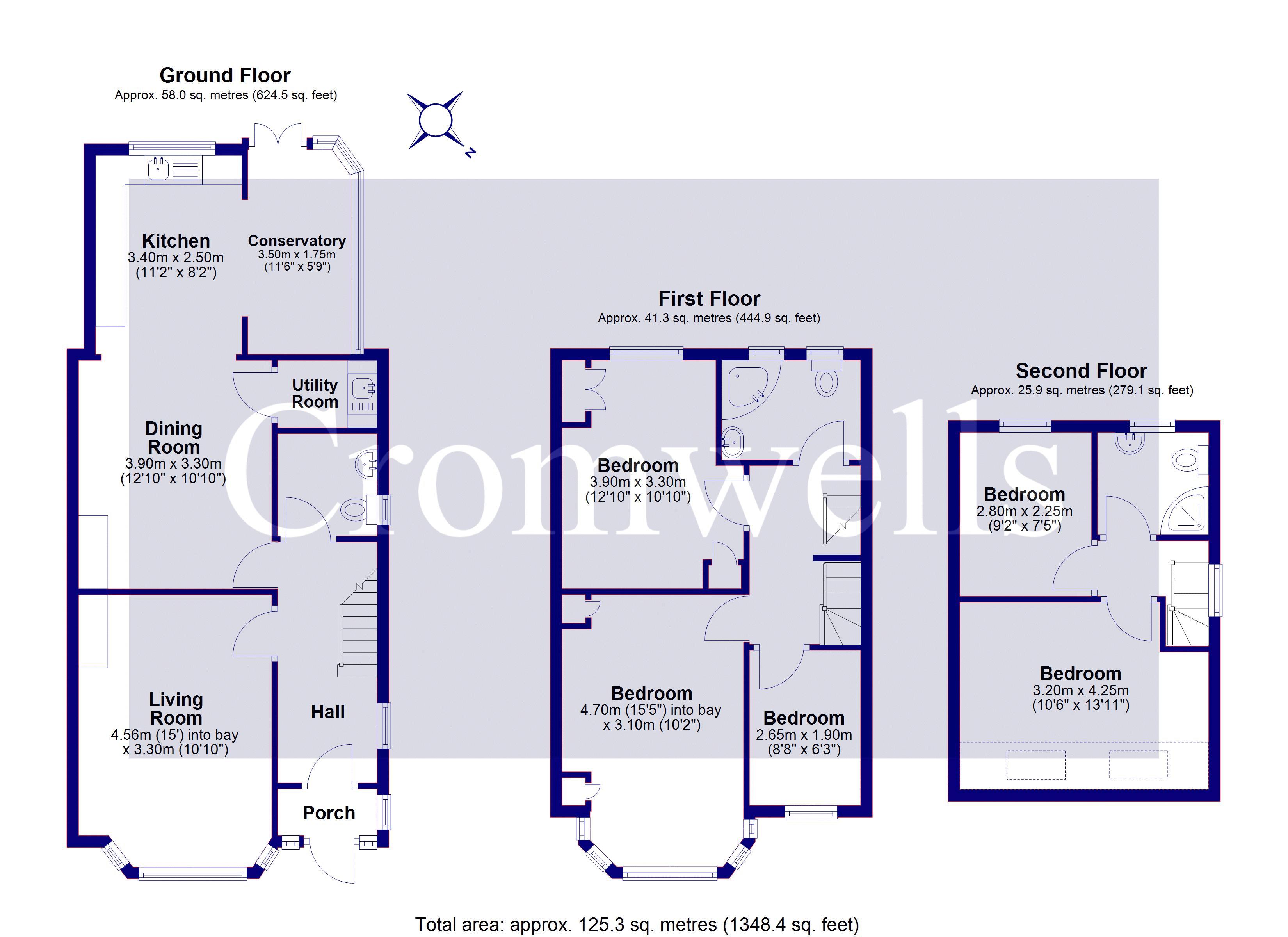 12, Parkdale Crescent, Worcester Park floorplan