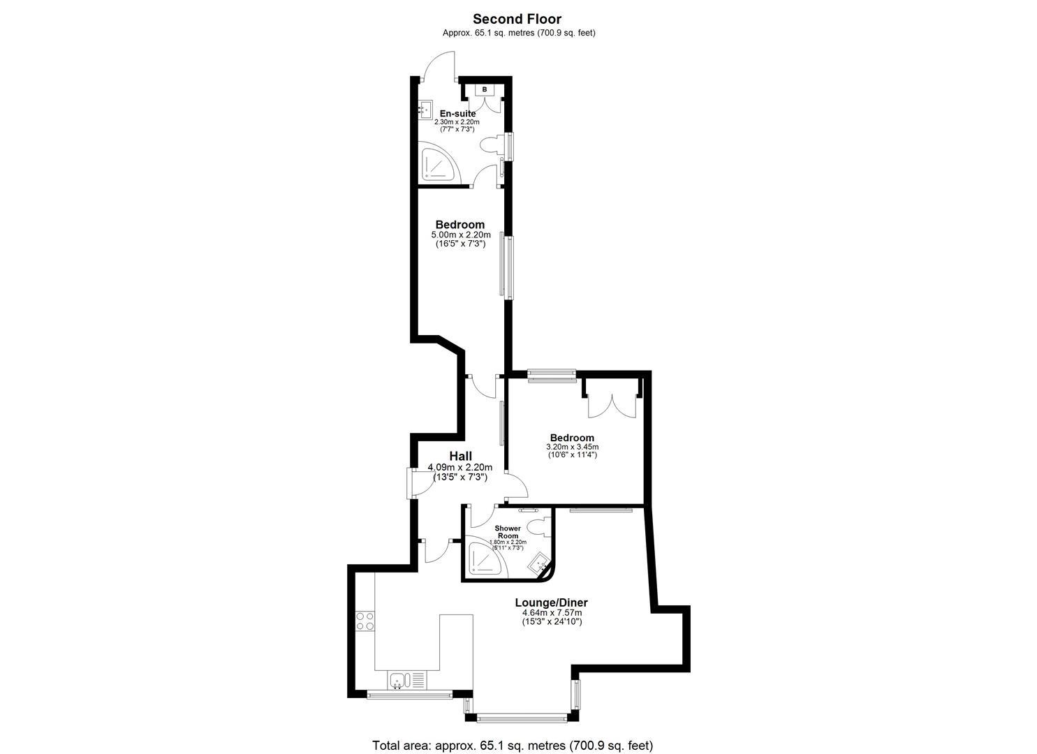 Flat 6, 15, Tankerville Terrace, Newcastle Upon Tyne floorplan