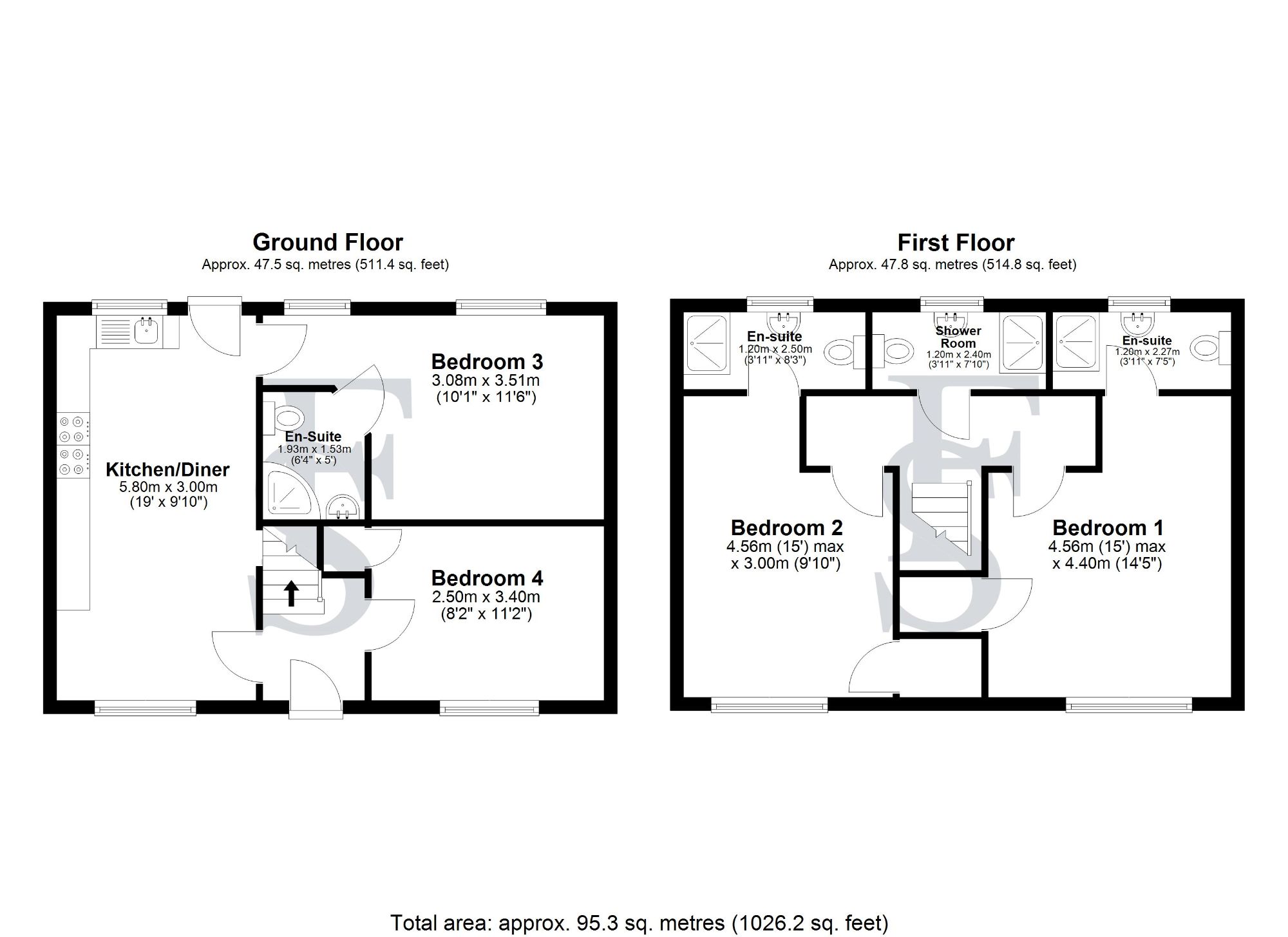 9 Uist Walk, Corby floorplan
