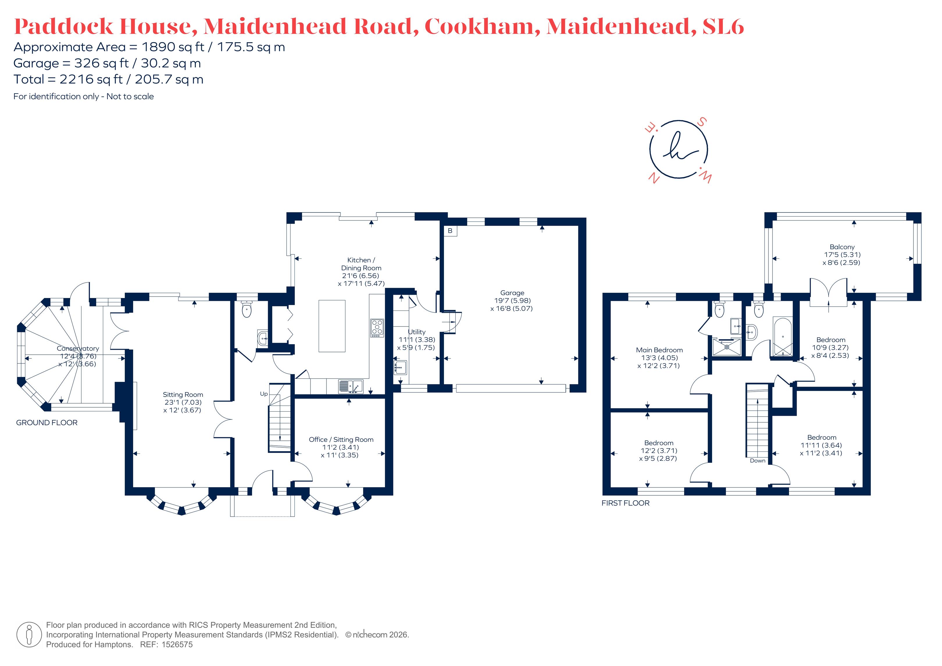 Paddock House, Maidenhead Road, Maidenhead floorplan