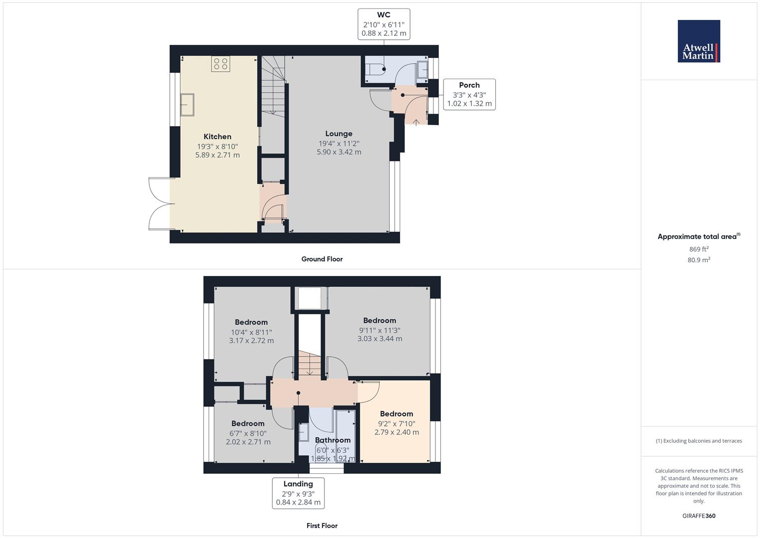 24, Cranwell Close, Chippenham floorplan