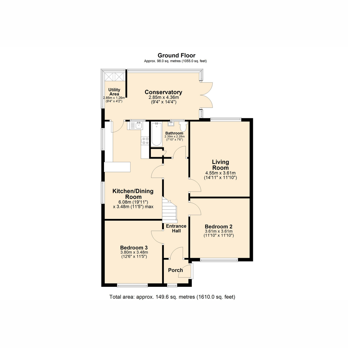 59, Milford Lane, Plymouth floorplan
