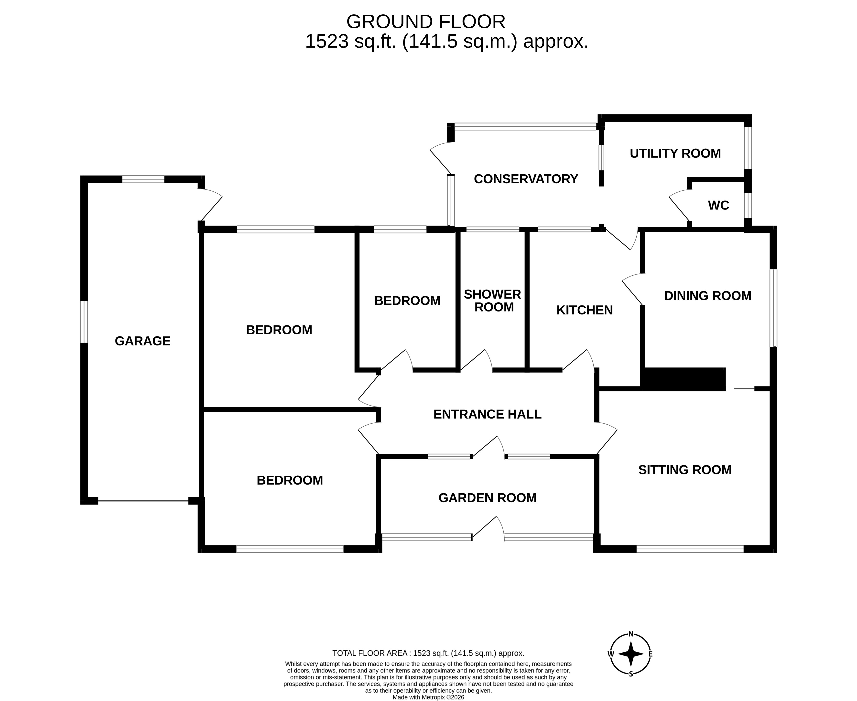 Elsdon,, Burley Gate, Herefordshire floorplan