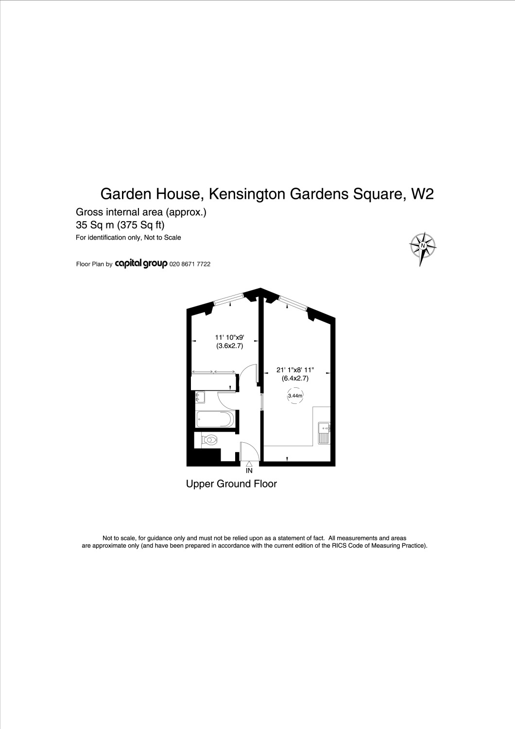 2 Bedrooms Flat to rent in Garden House, Kensington Gardens Square W2