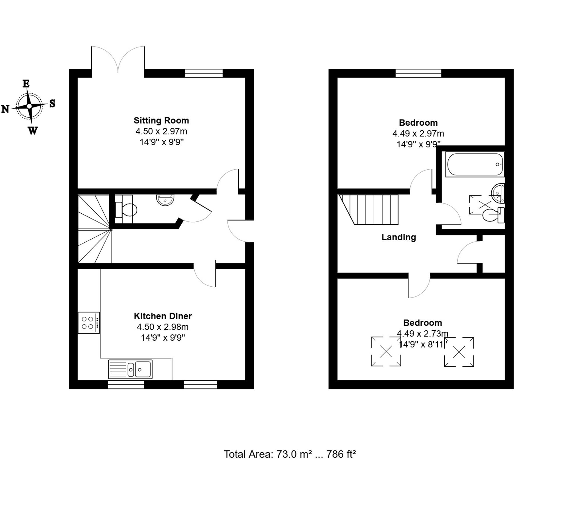 2 Neave Place, Leiston floorplan