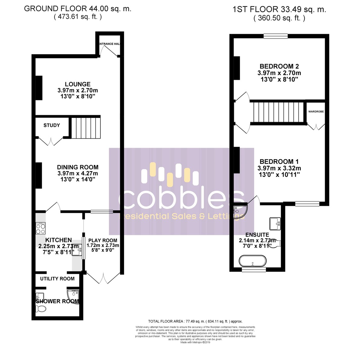 2 Bedrooms Terraced house for sale in Worplesdon Road, Guildford GU2