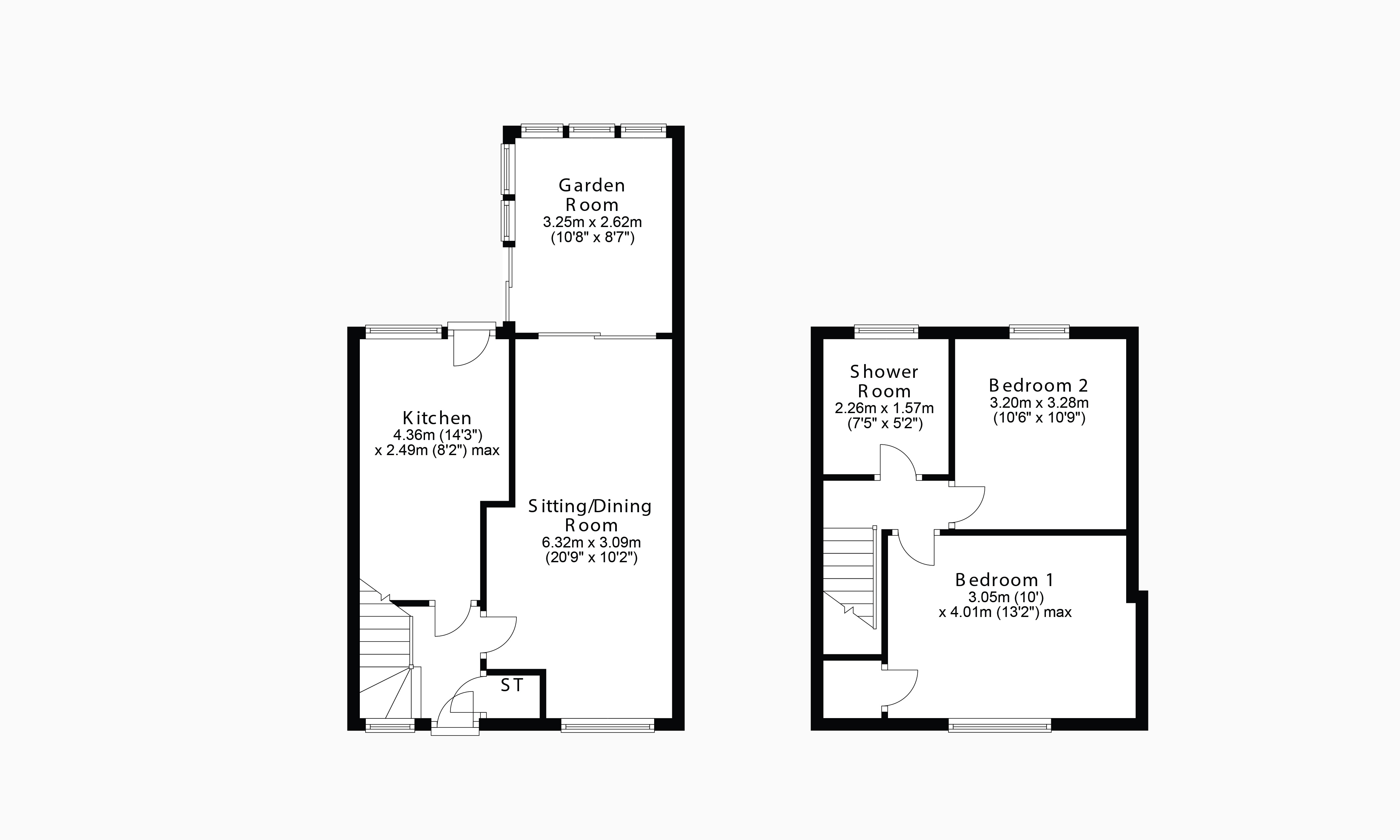 Gunn Road, Grangemouth, Stirlingshire FK3, 2 bedroom end terrace house