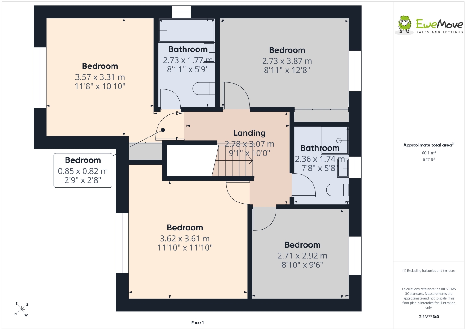 4, Coledale Close, York floorplan