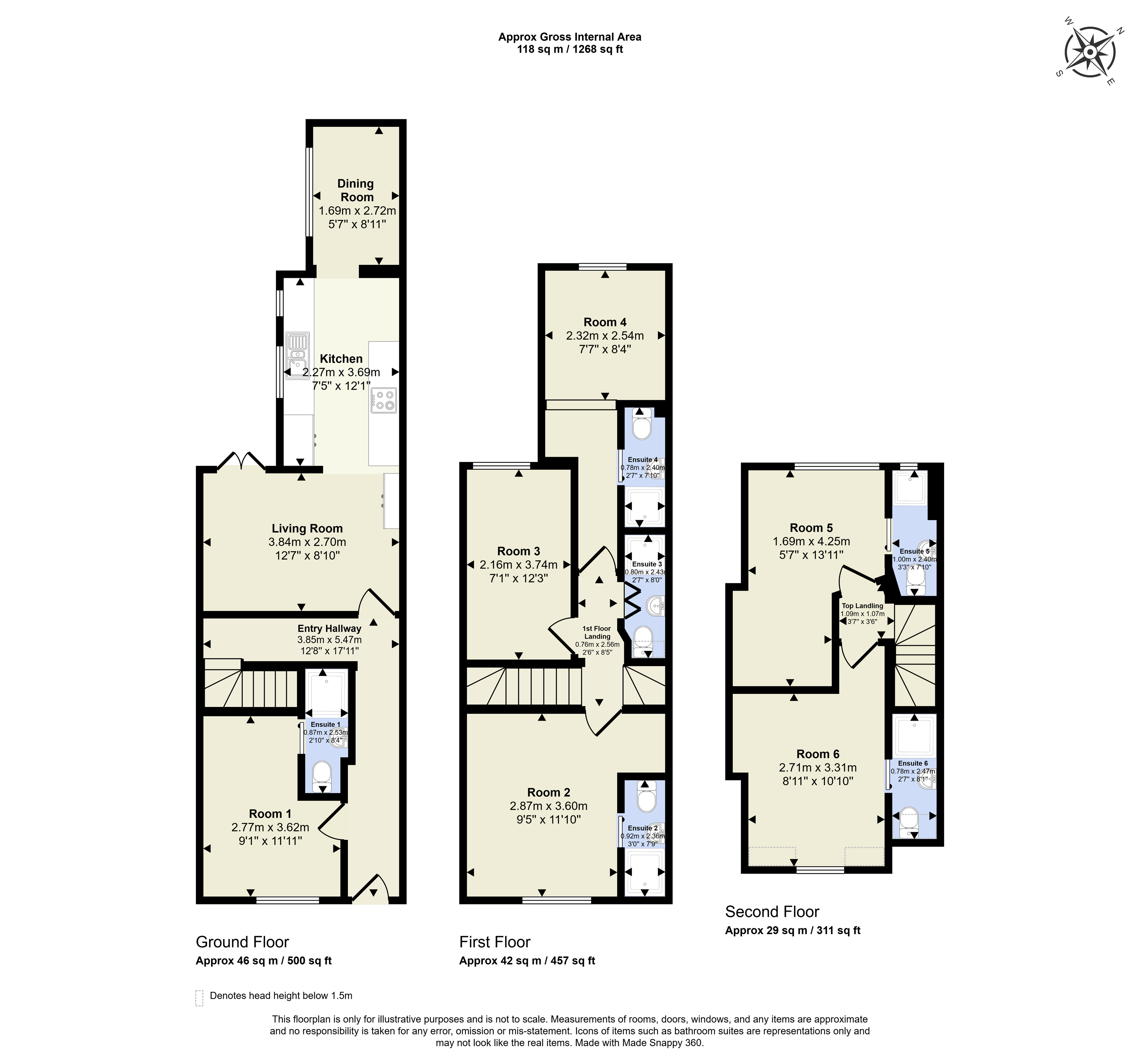Room 5, 10, Beeston, Nottingham floorplan