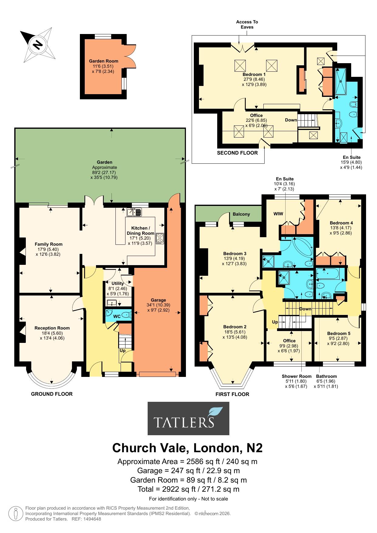 15, Church Vale, London floorplan