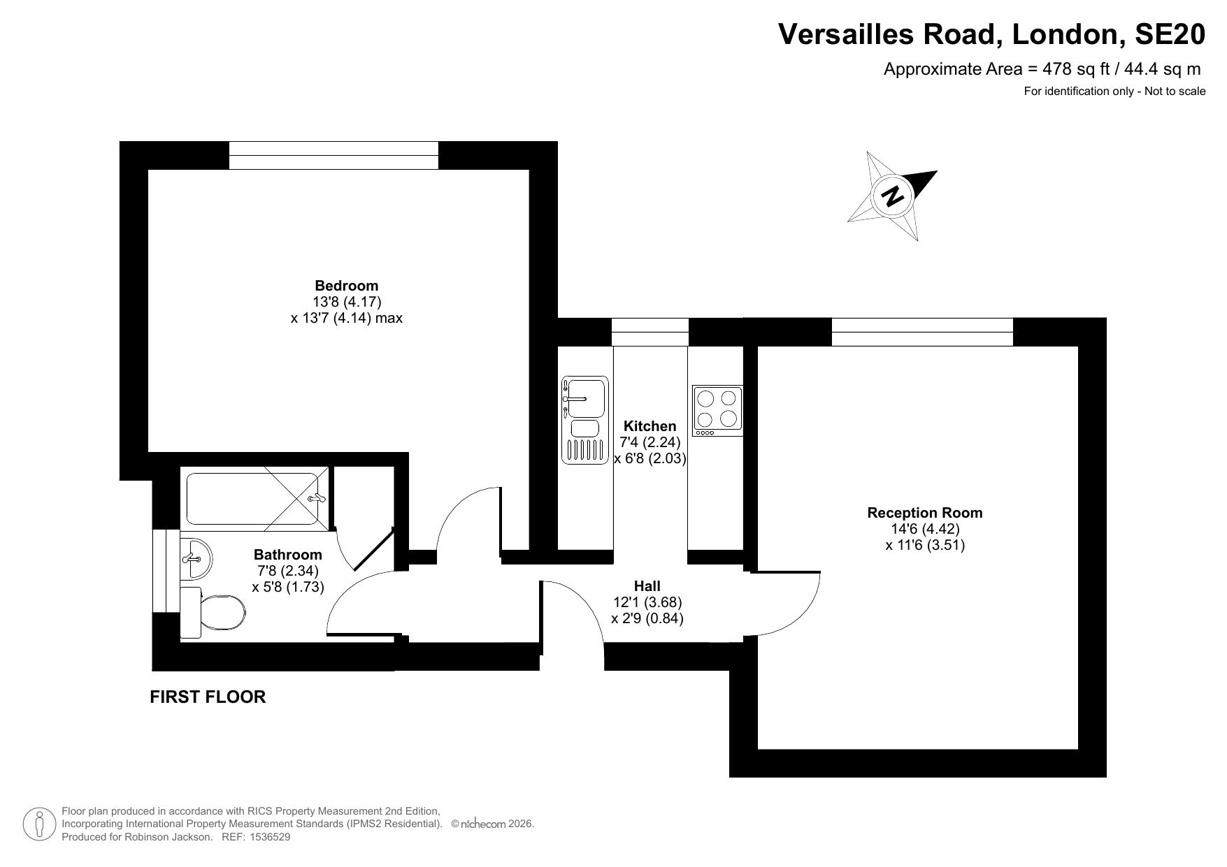Versailles Road, London floorplan