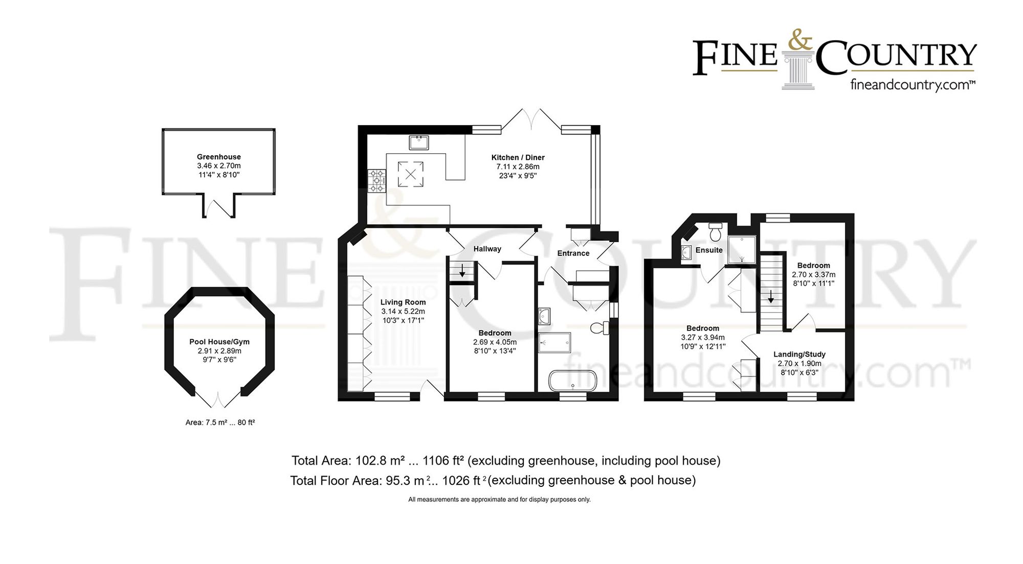 Oak Cottage Church Lane, Henfield floorplan