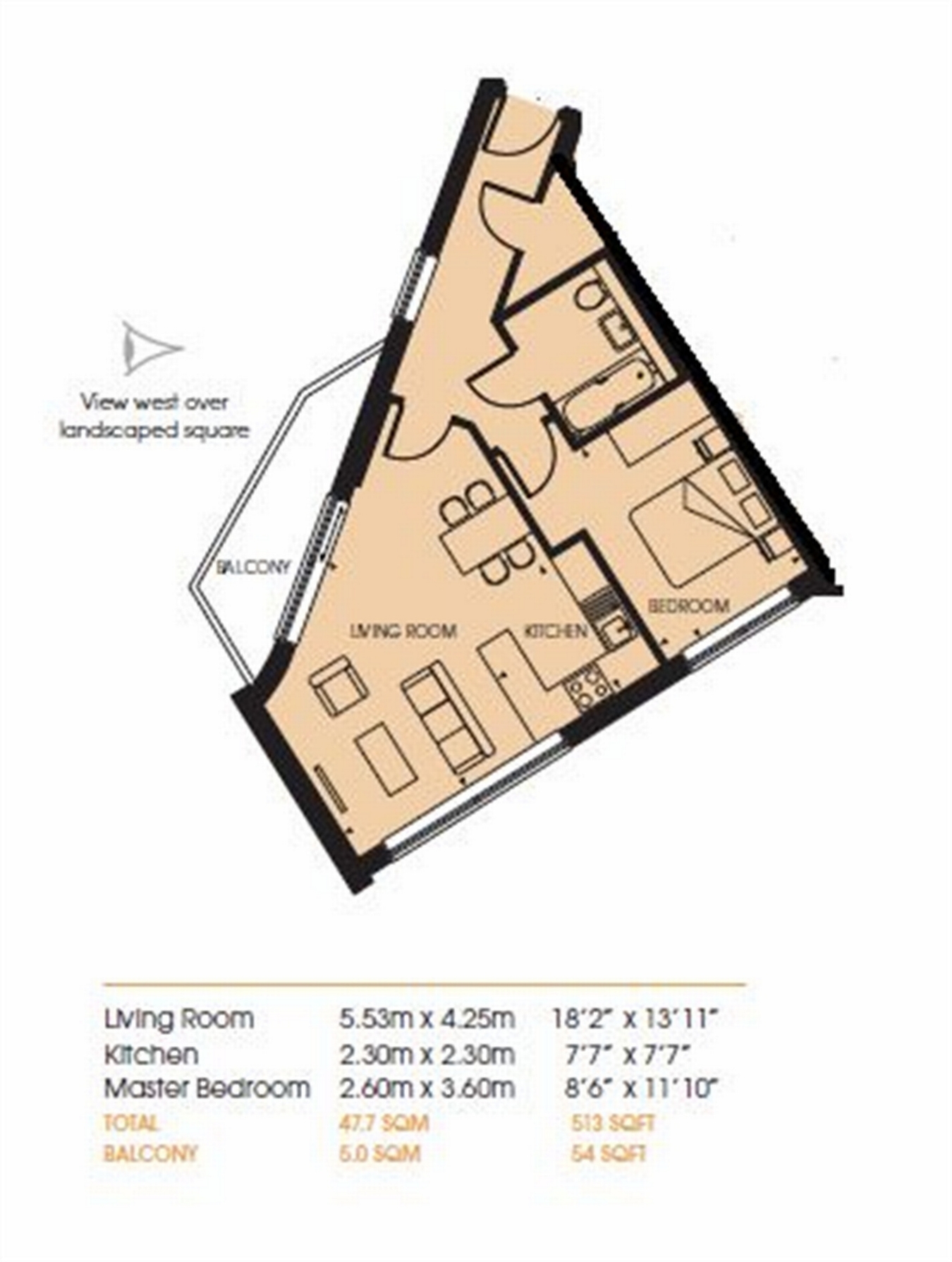 1 Bedrooms Flat for sale in Rossetti Apartments, Saffron Central Square, Croydon, Surrey CR0