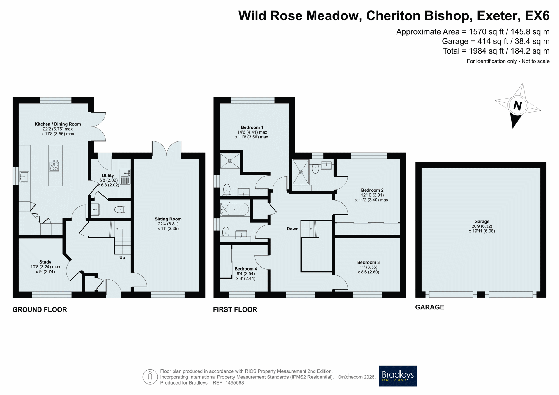 4, Wild Rose Meadow, Exeter floorplan