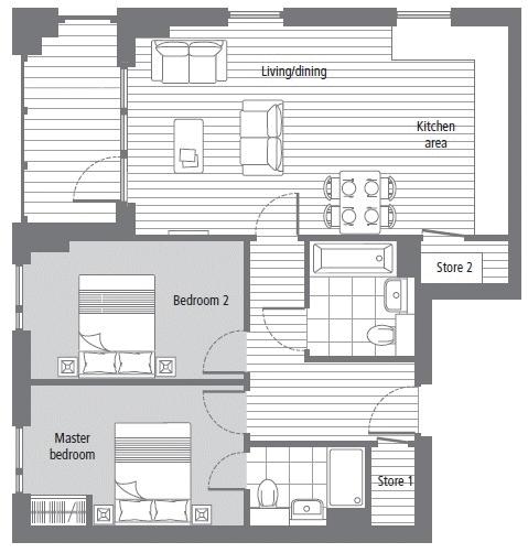 2 Bedrooms Flat to rent in Centenary Heights, Greenwich SE10