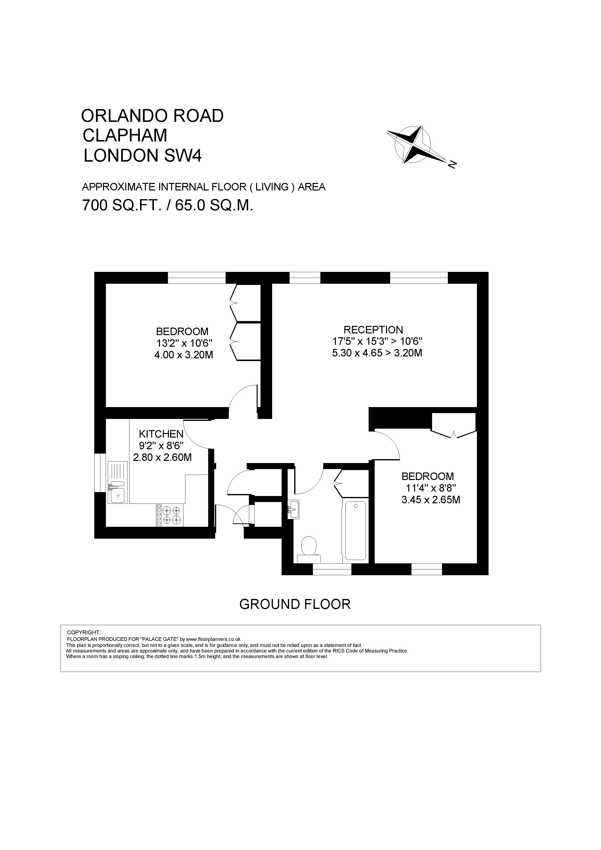 Orlando Road, London floorplan