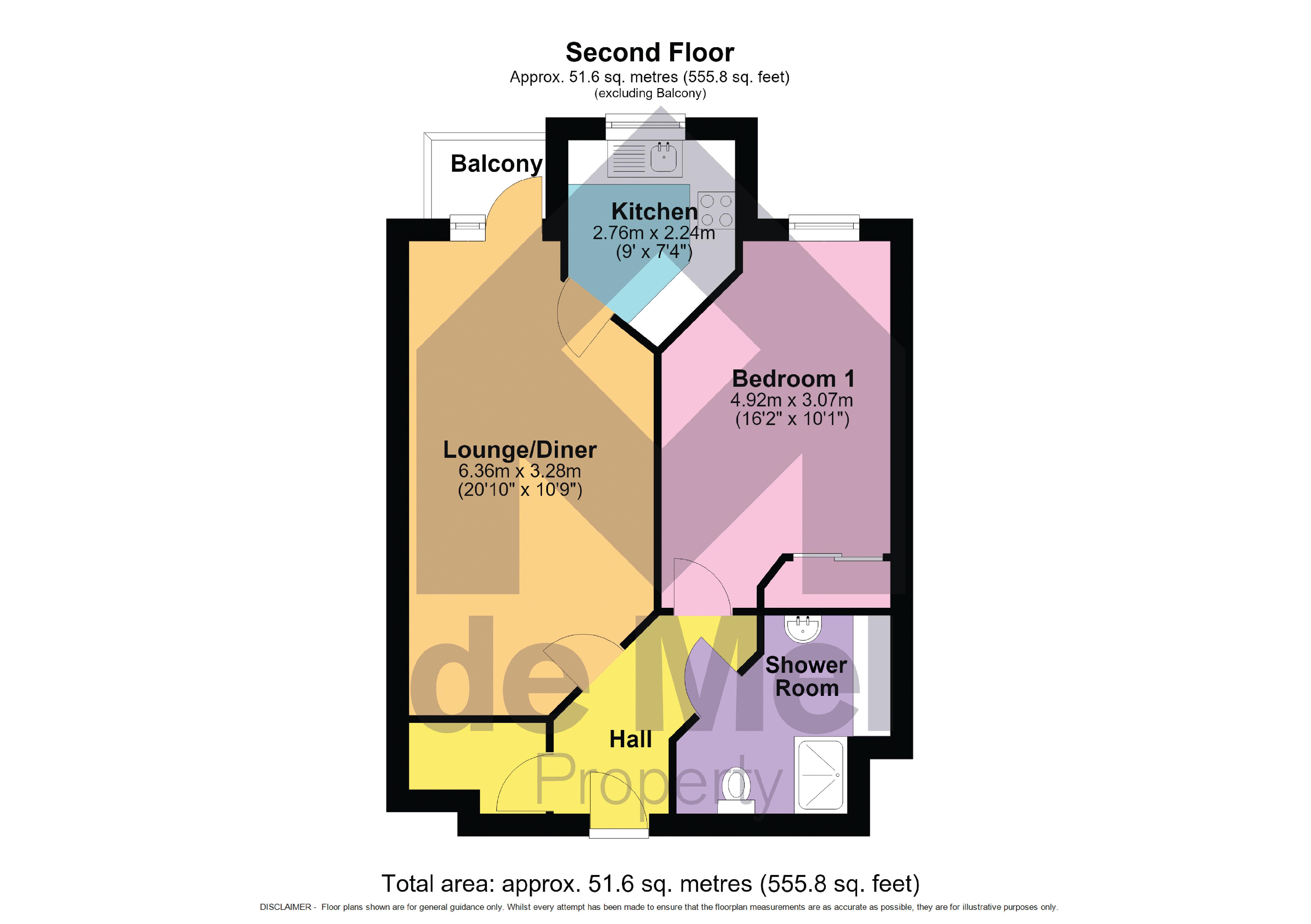 Flat 43, Jenner Court, St. Georges Road, Cheltenham floorplan