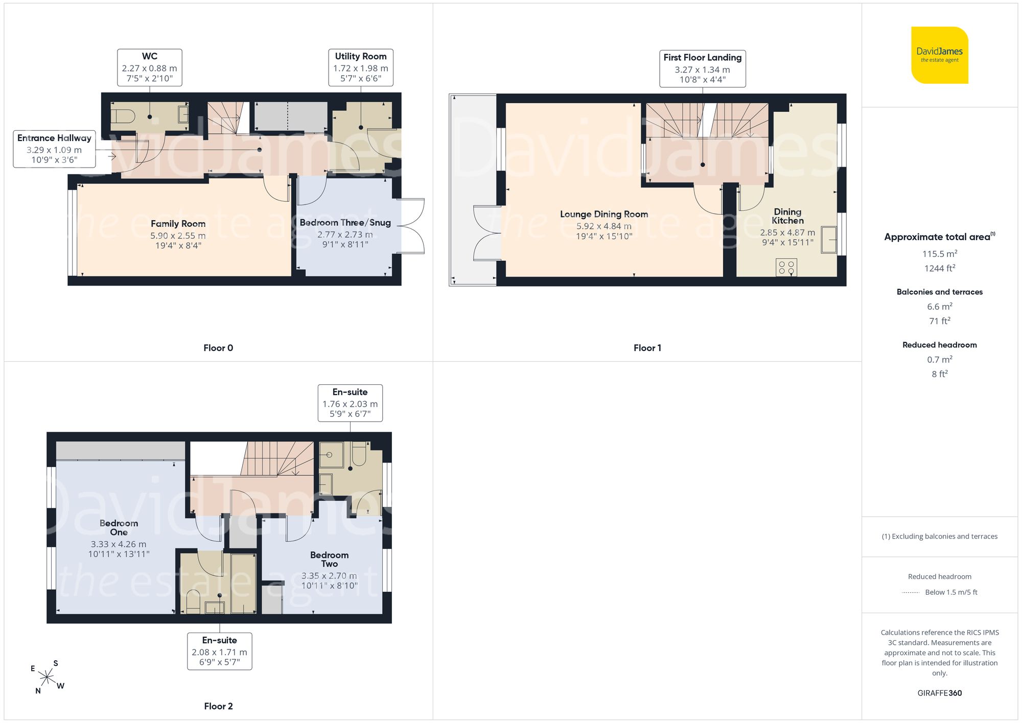 27 Cudworth Drive, Nottingham floorplan