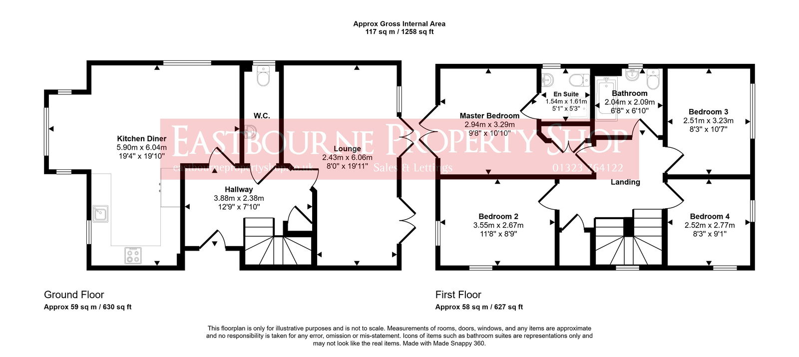 1B, Buttercup Drive, Polegate floorplan