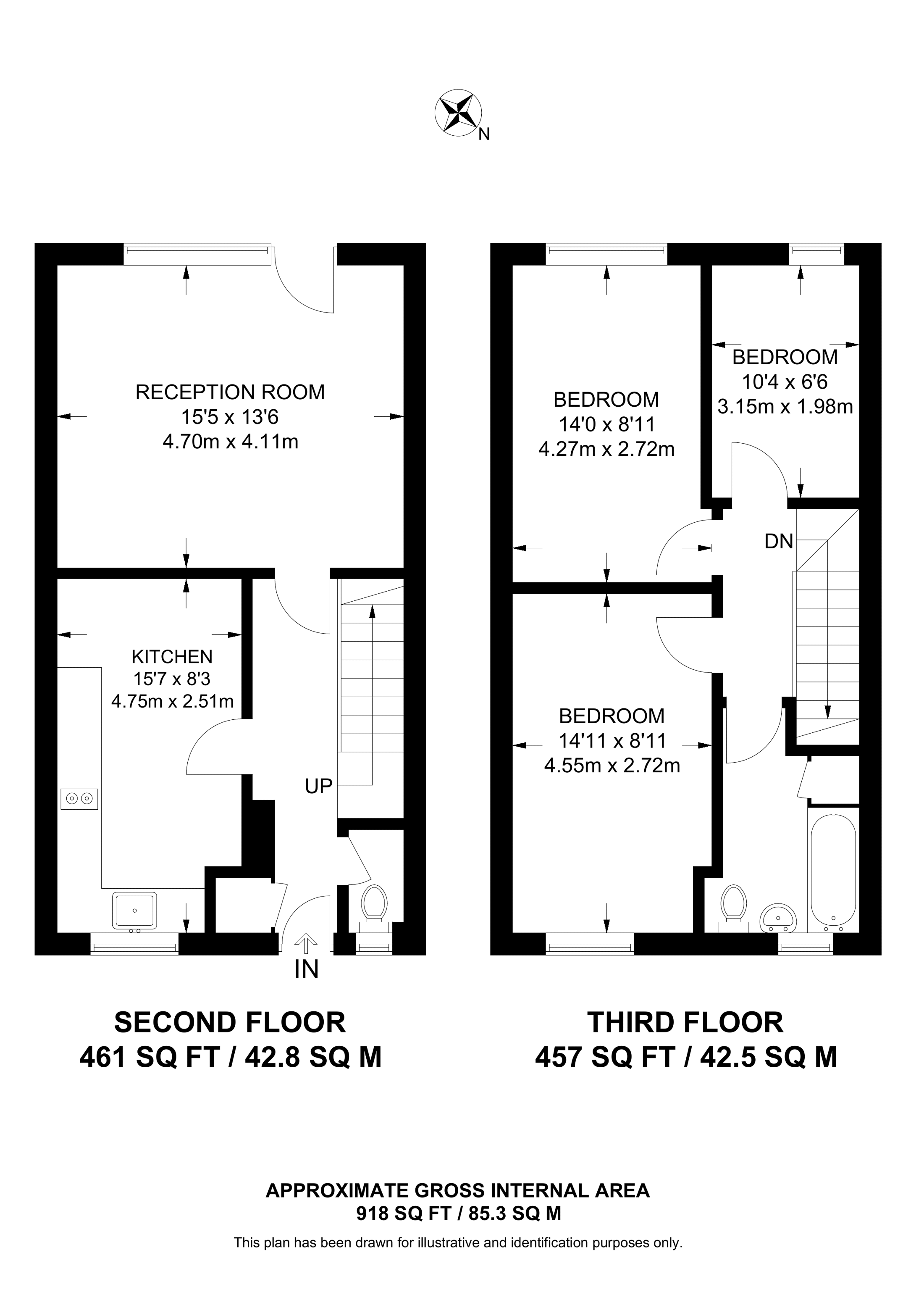 Weymouth Terrace, Shoreditch floorplan