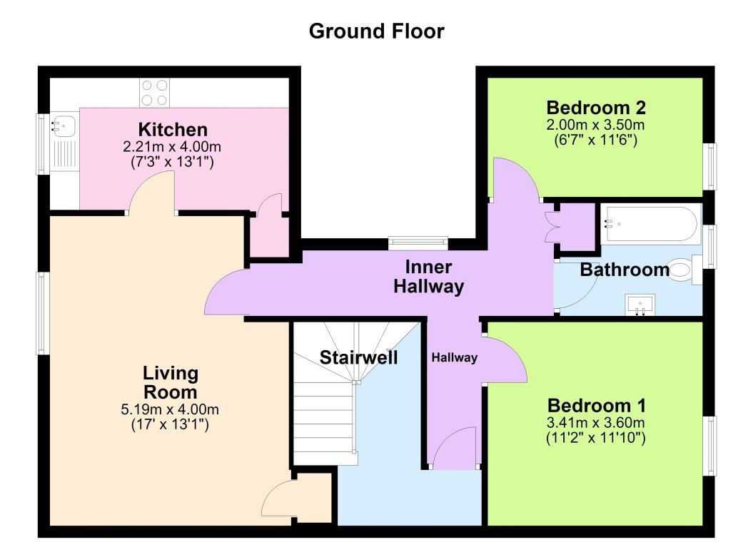 6, Lower Cross, Kington floorplan