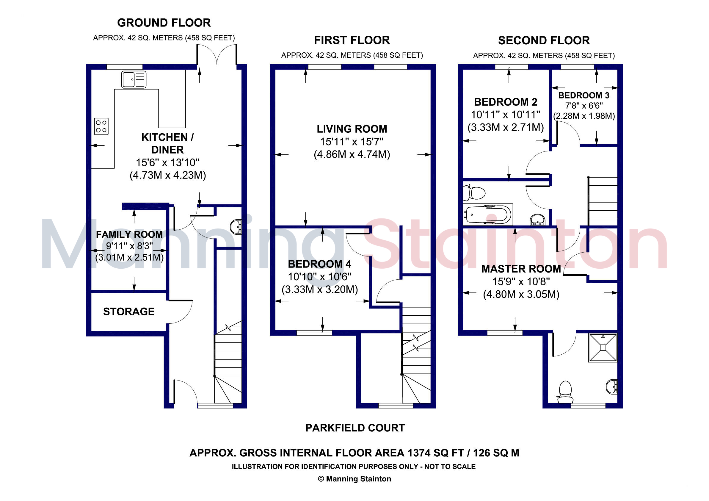 6, Parkfield Court, Leeds floorplan