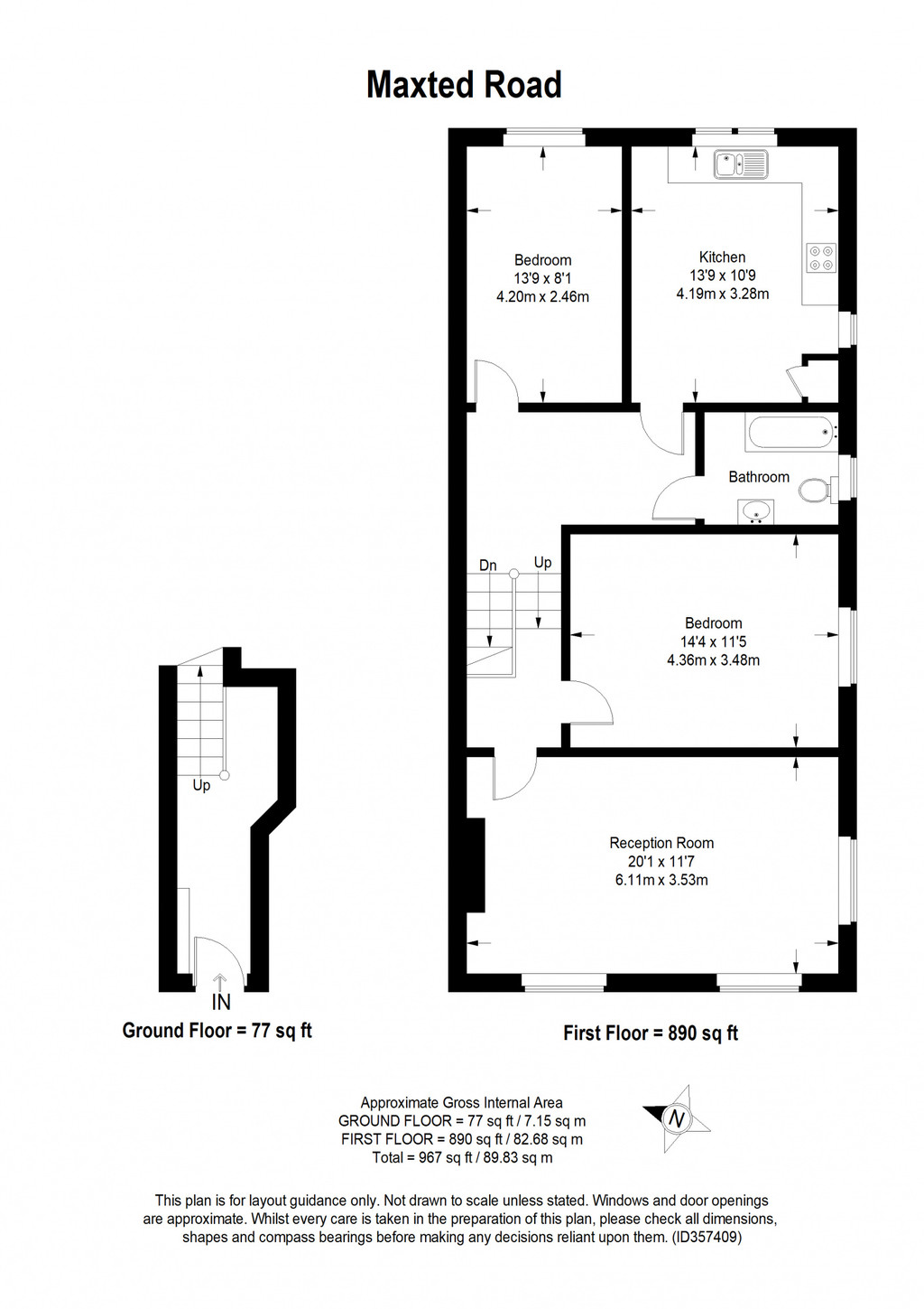 Maxted Road, Peckham Rye SE15, 2 bedroom flat for sale 61900857