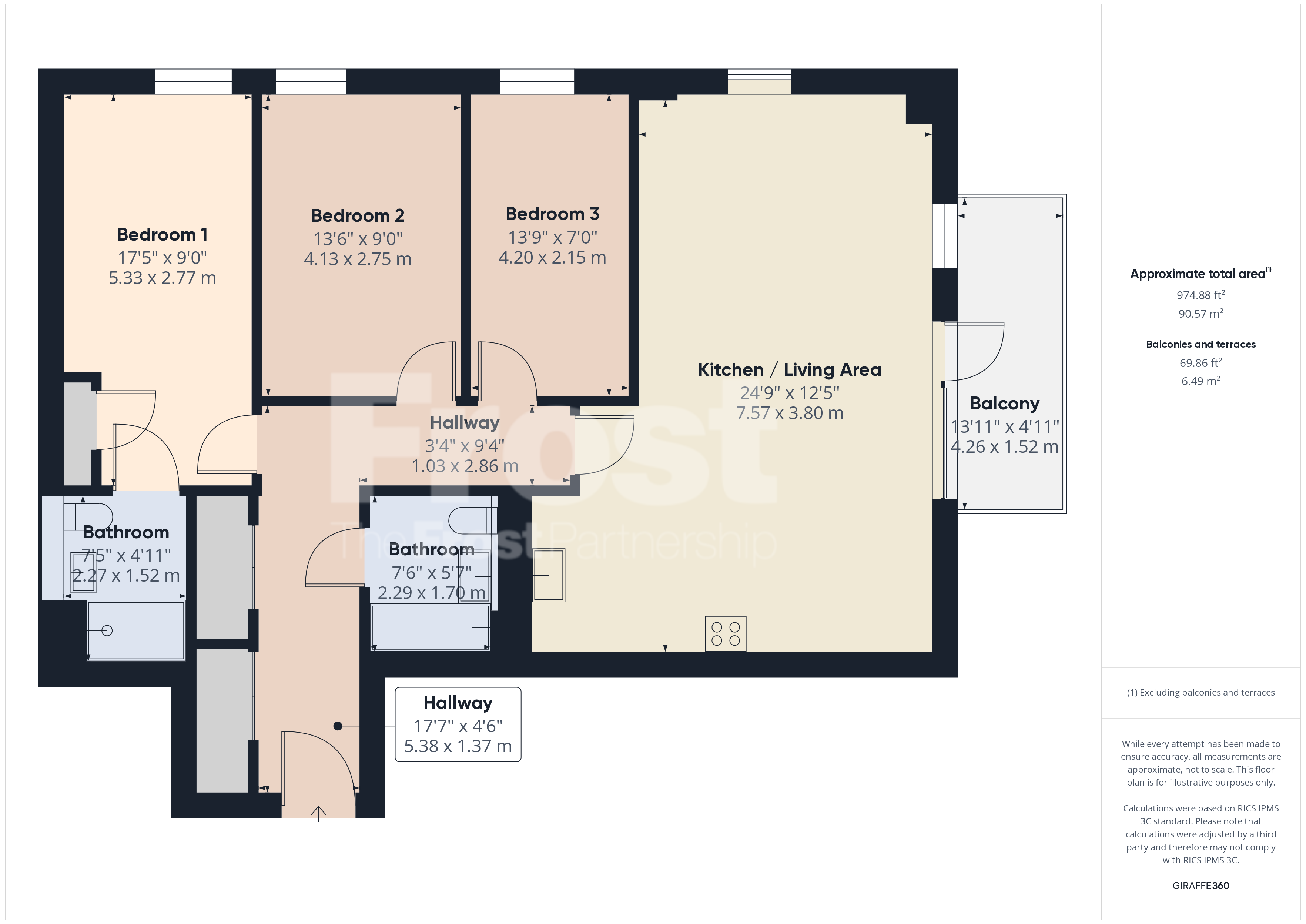 Flat 26, Longview Court, 61, Southville Road, Feltham floorplan