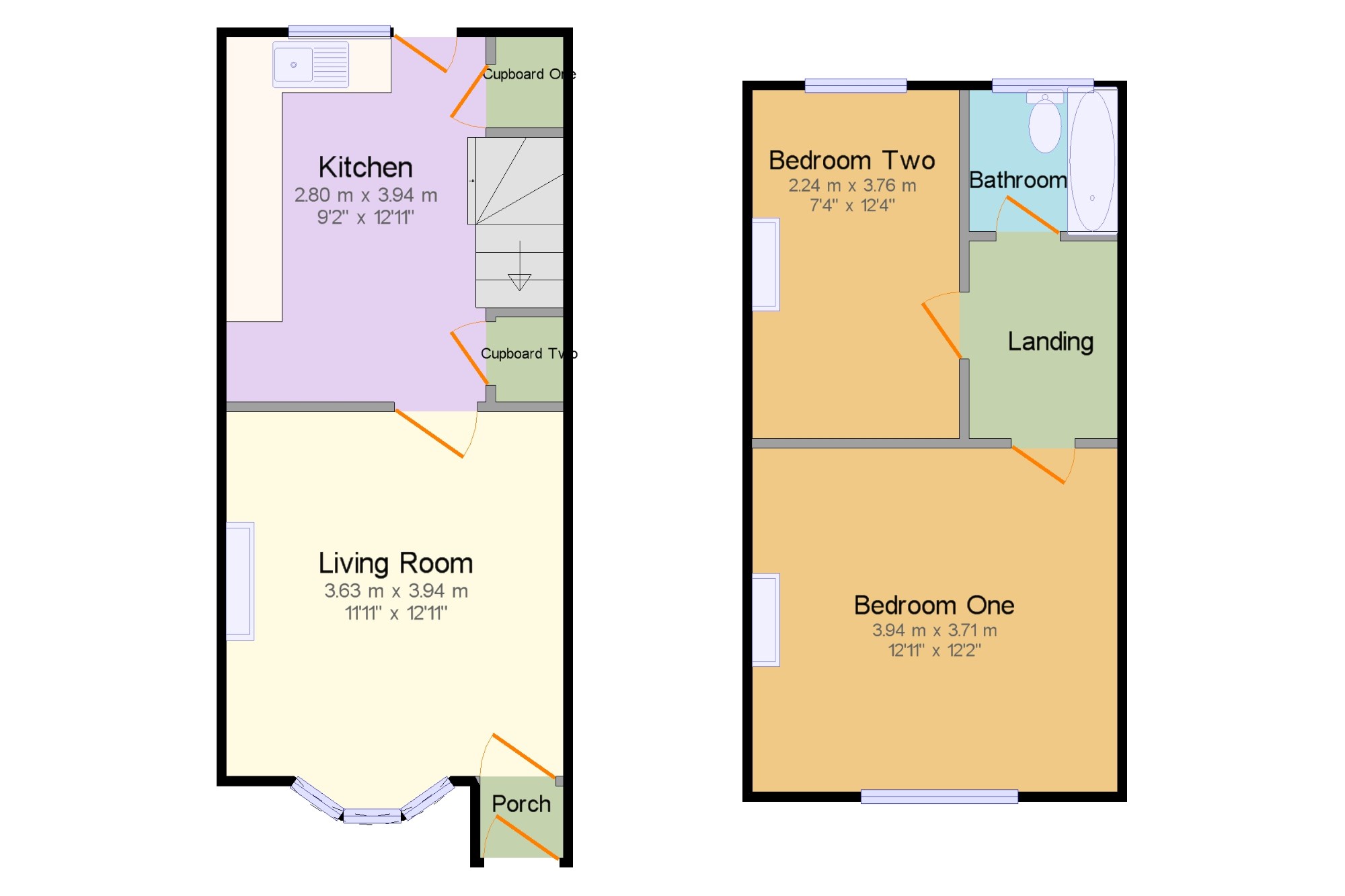 2 Bedrooms Terraced house for sale in Lower Haysden Lane, Tonbridge, Kent, Uk TN11