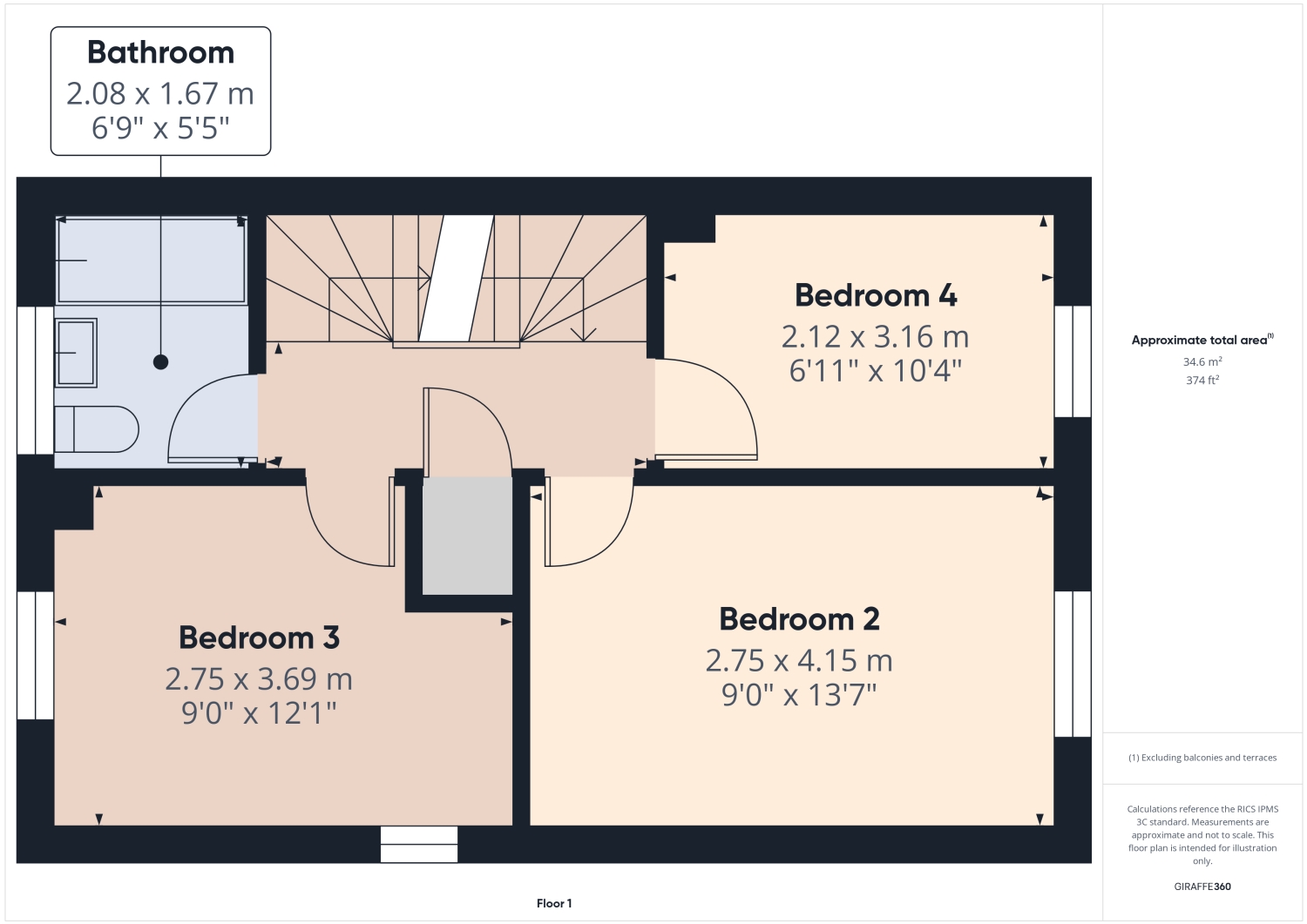 6, Peacock Drive, Cambridge floorplan