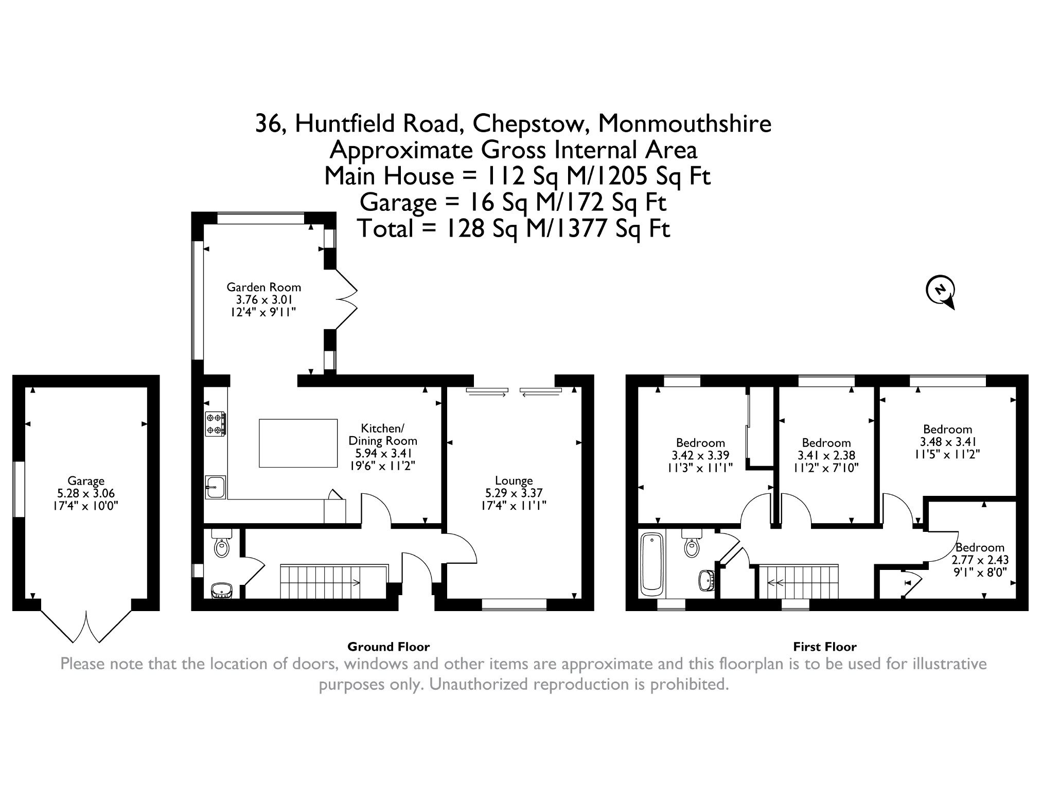36, Huntfield Road, Chepstow floorplan
