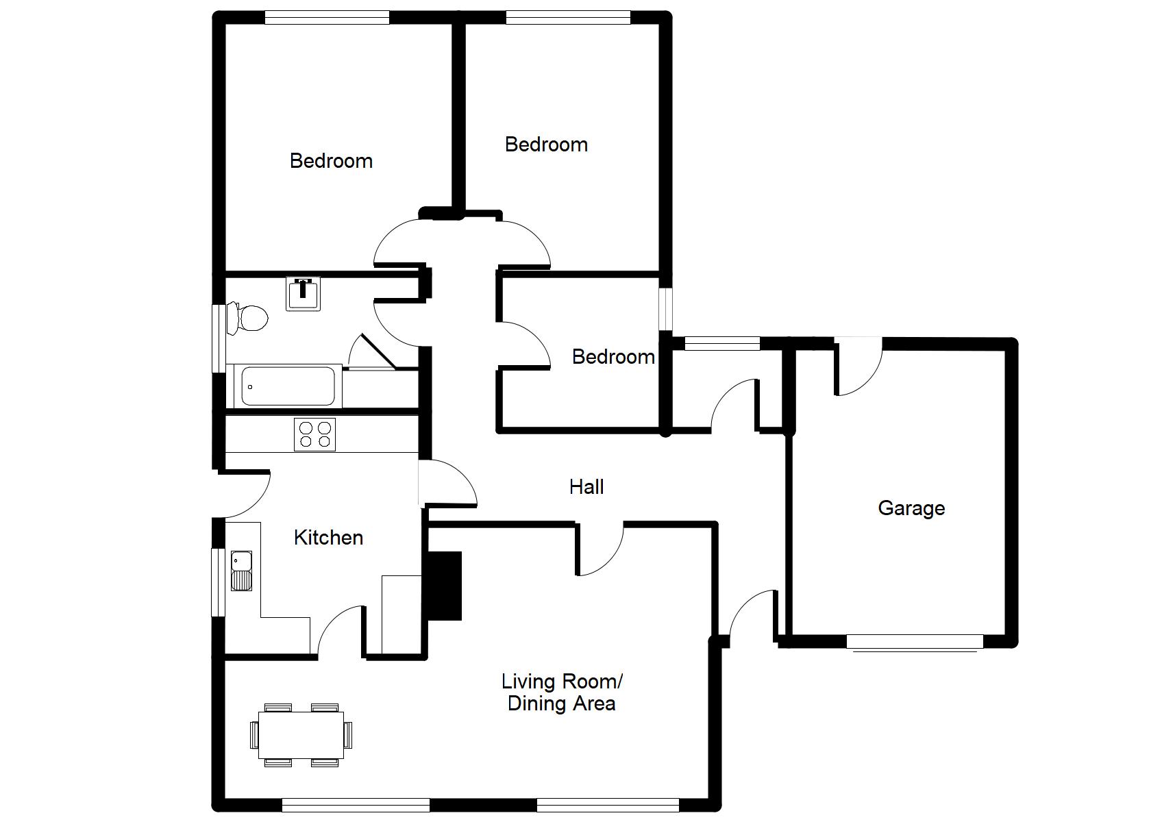 3 Bedrooms Detached bungalow for sale in Trem Y Coed, Clawddnewydd, Ruthin LL15