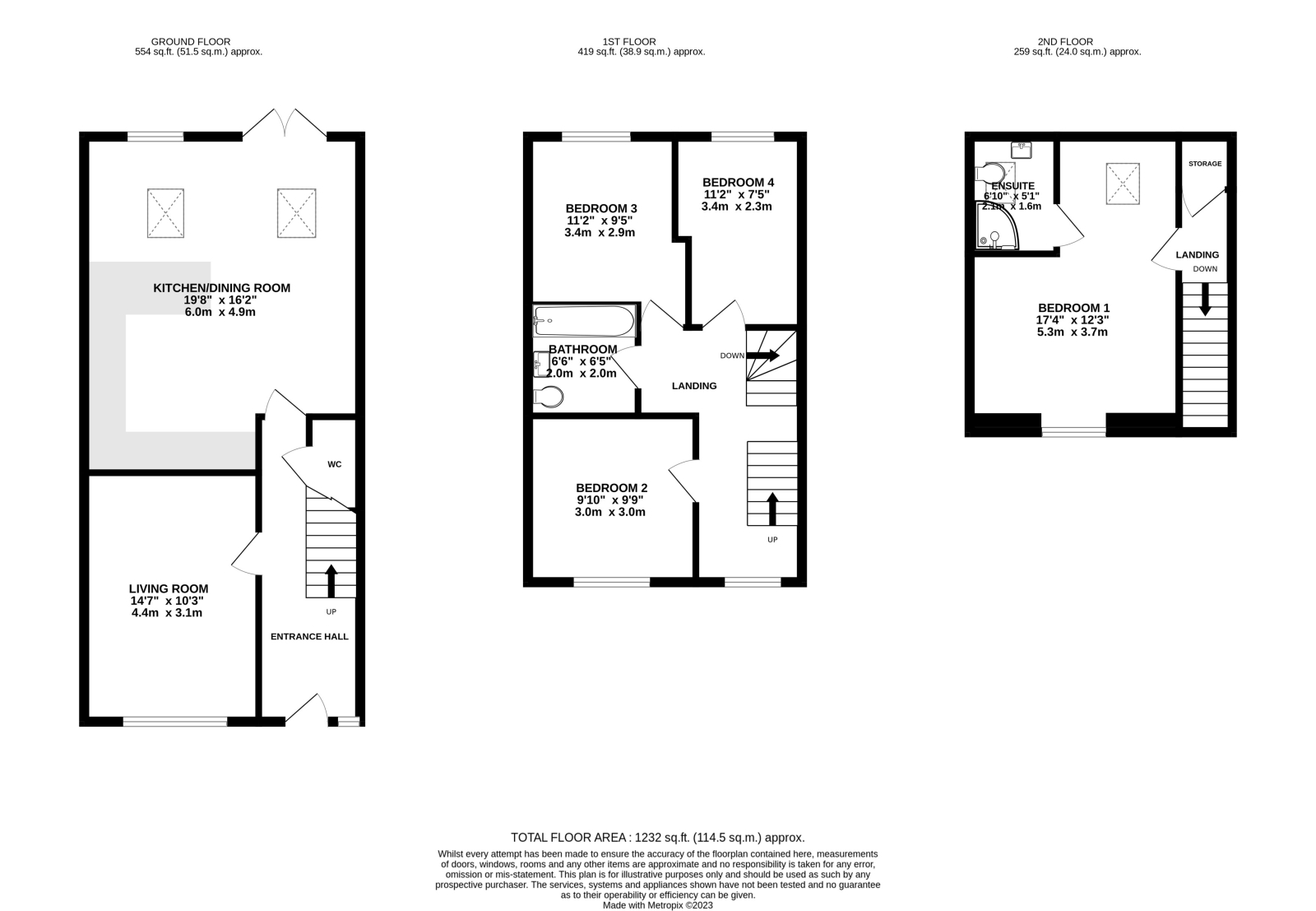 10, King Street, Hindley floorplan