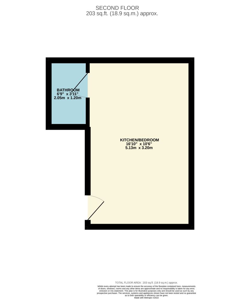 Flat 208, Pearl Works, 2 Howard Lane, Sheffield, South Yorkshire S1 2FT floorplan